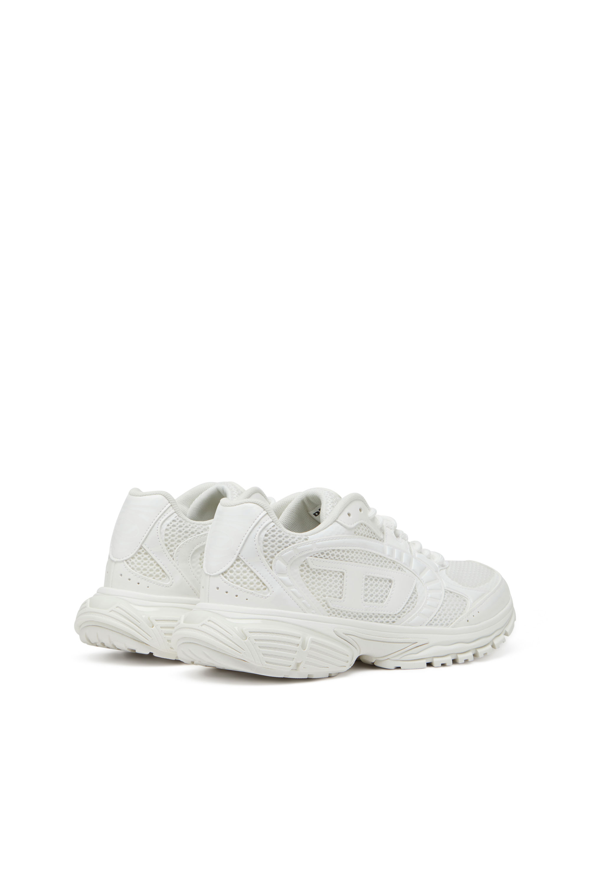 Diesel - S-PRO-V-DENSE LOW, Sneakers en mesh avec logo Oval D Homme in Blanc - 3