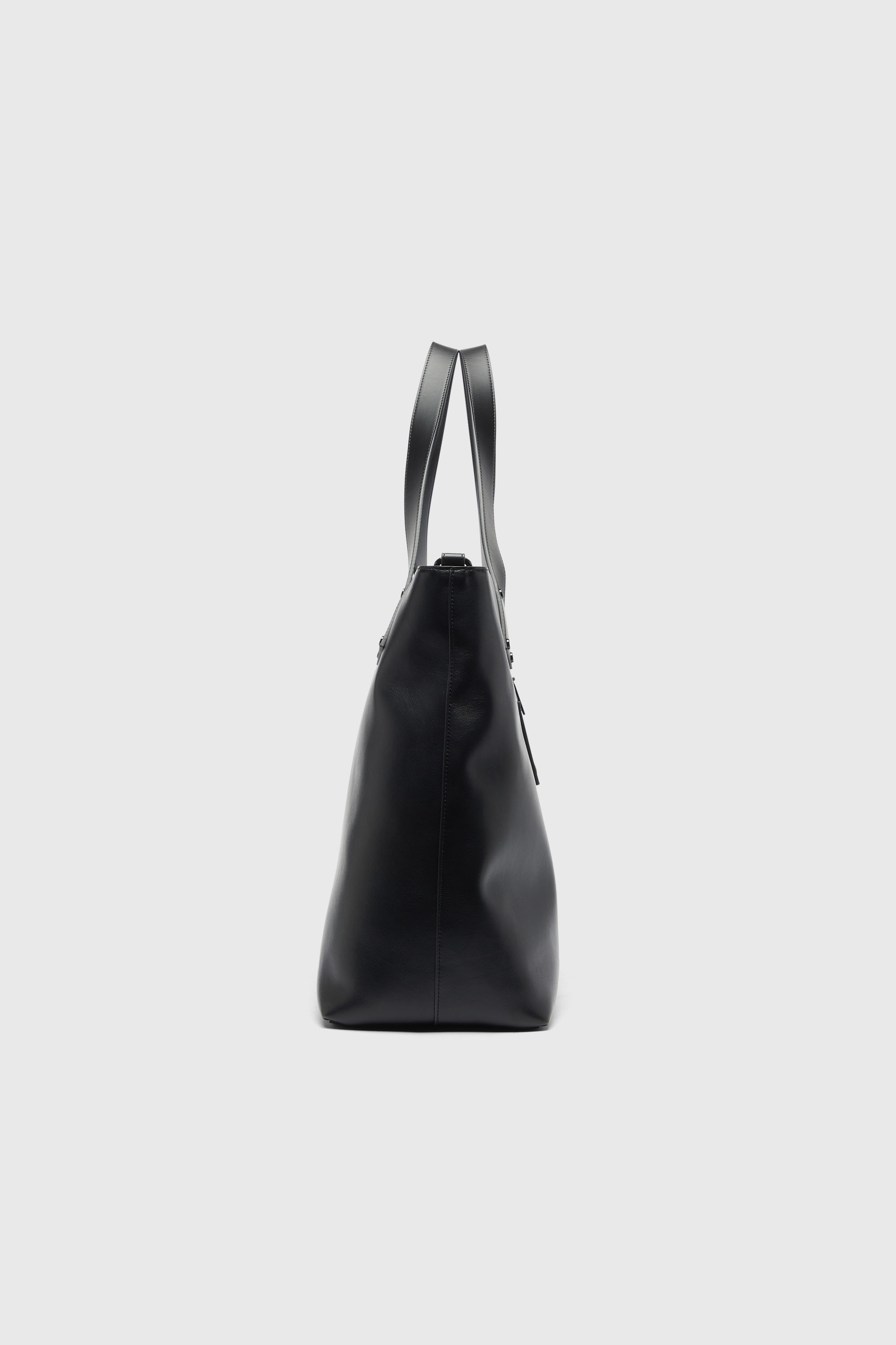 Diesel - RIVET-D TOTE E\W, Rivet-D - Shopping bag con zip e tasca con patta Uomo in Nero - 4