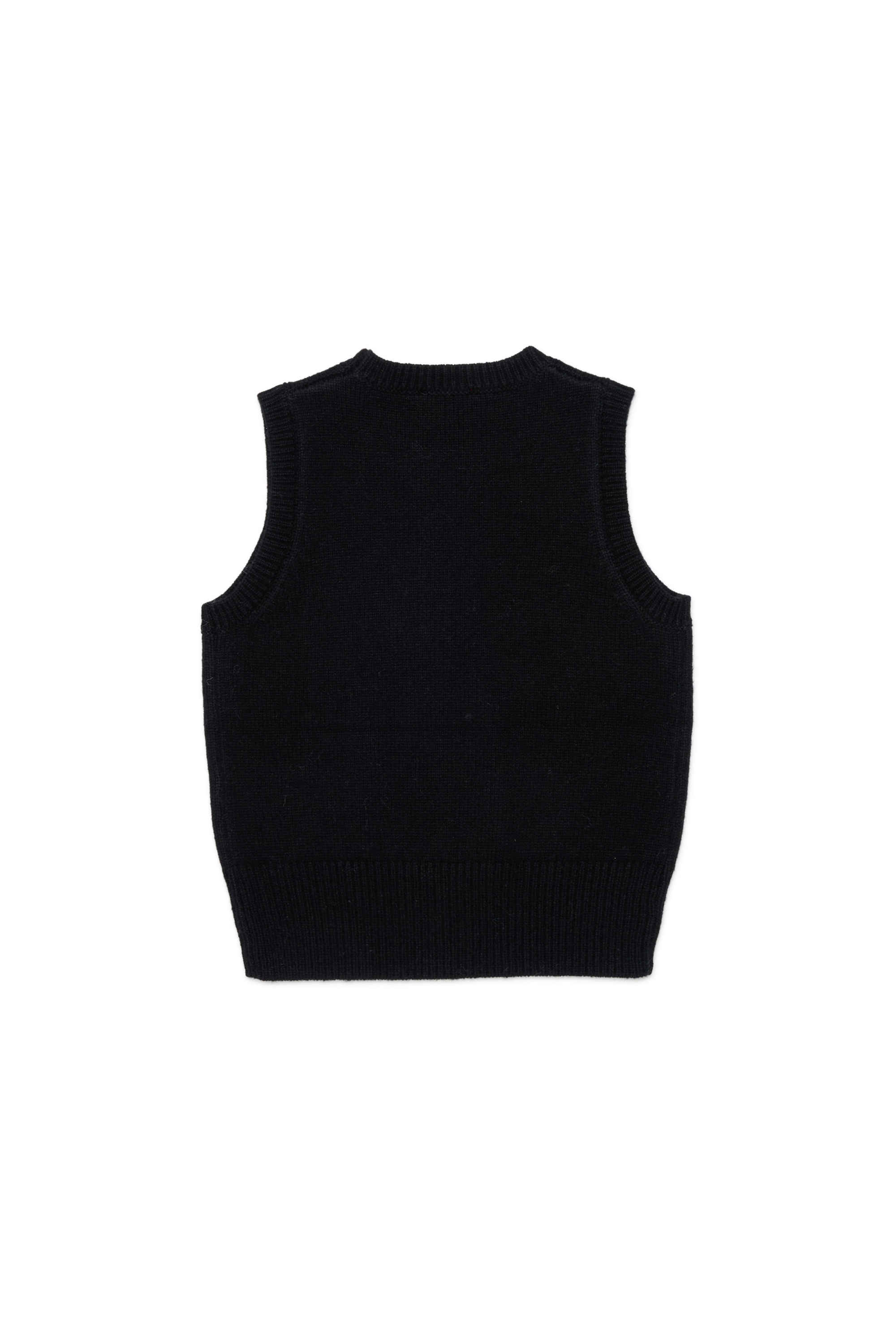 Diesel - KIMKY, Gilet en maille enrichi en cachemire Femme in Noir - 2