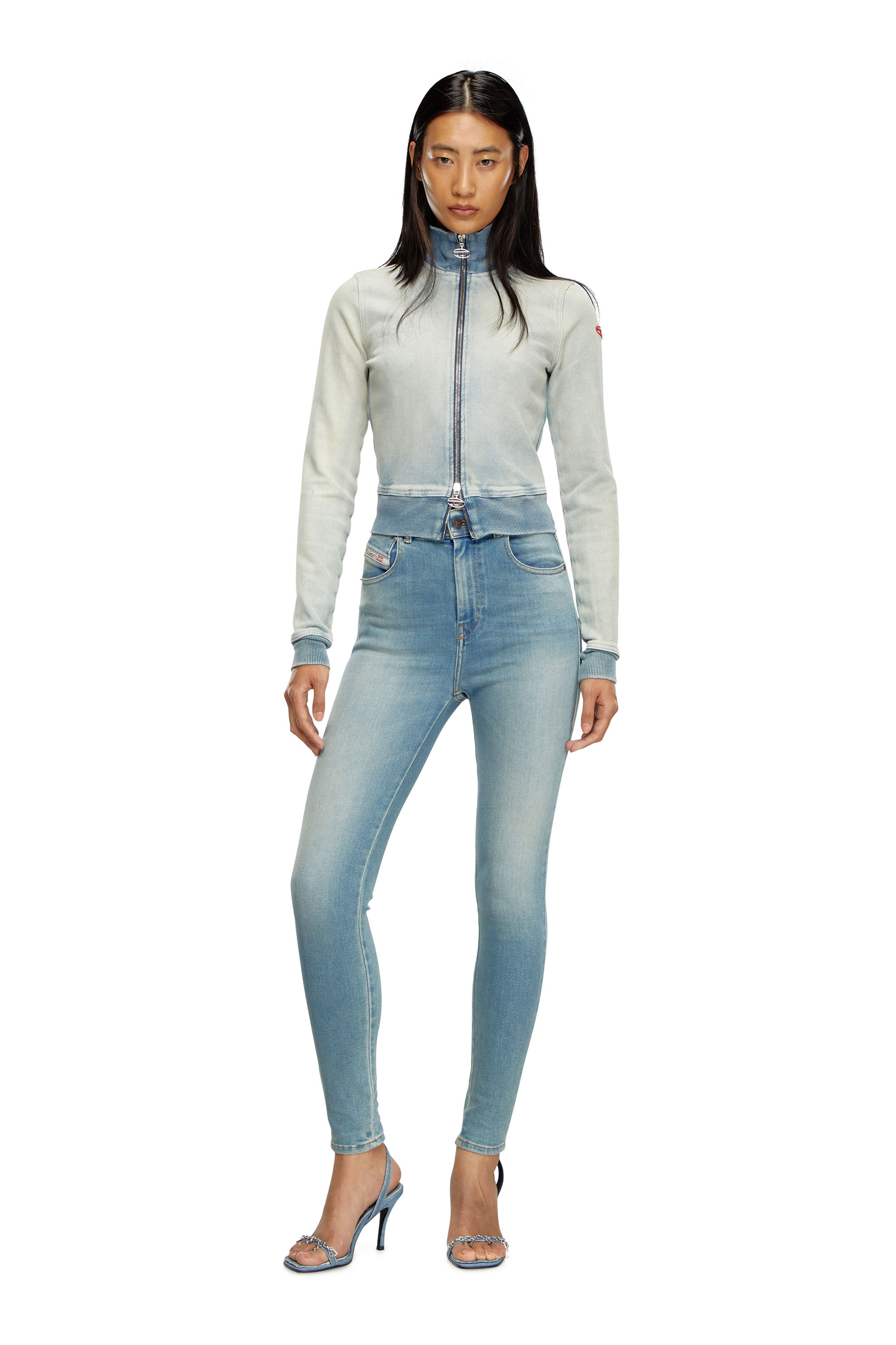 Diesel - Femme Super skinny Jeans 1984 Slandy-High 09J09, Bleu Clair - Image 2