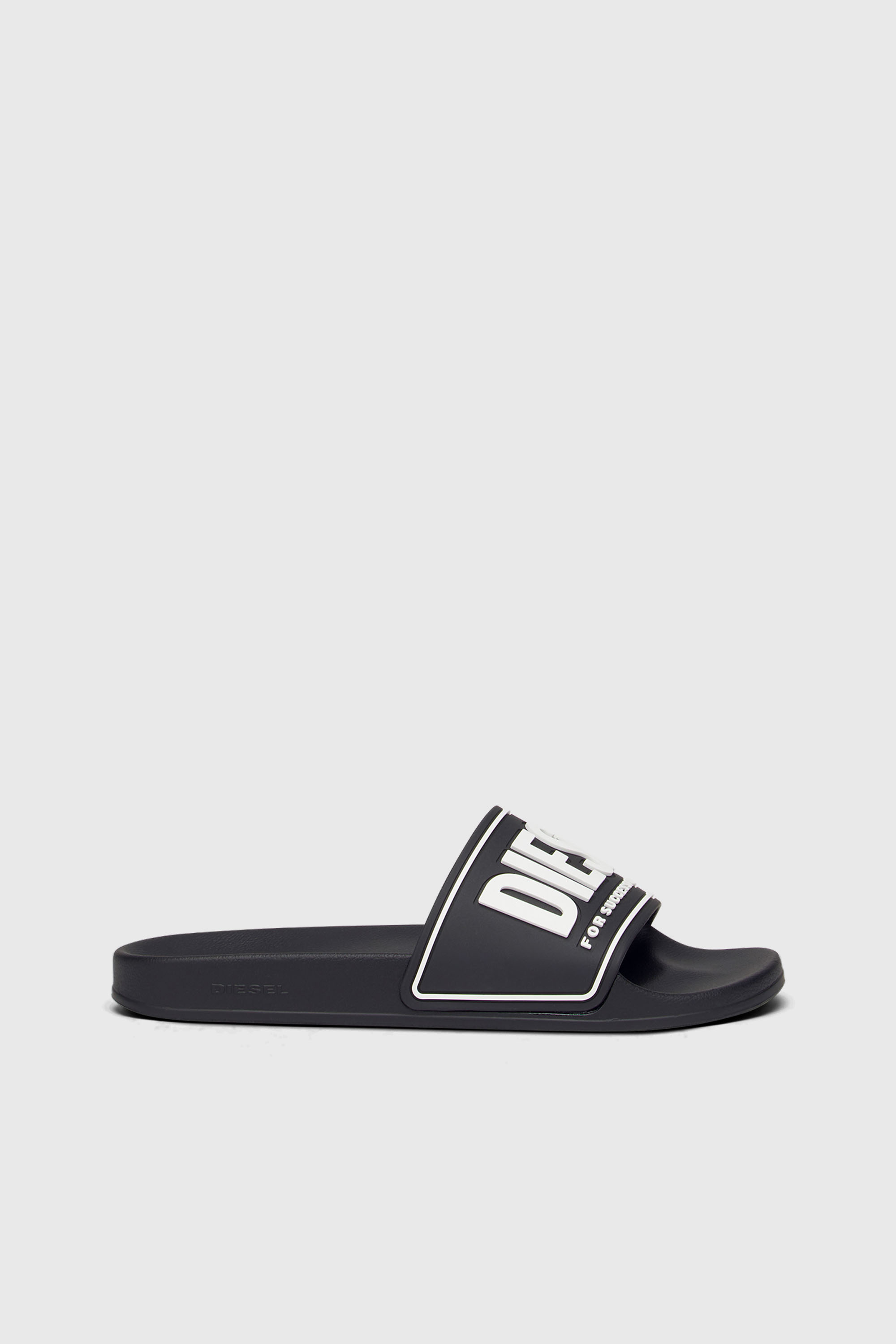 Diesel - SA-MAYEMI CC W, Sa-Mayemi-Claquettes en caoutchouc avec logo emboss&eacute; Femme in Noir - 1