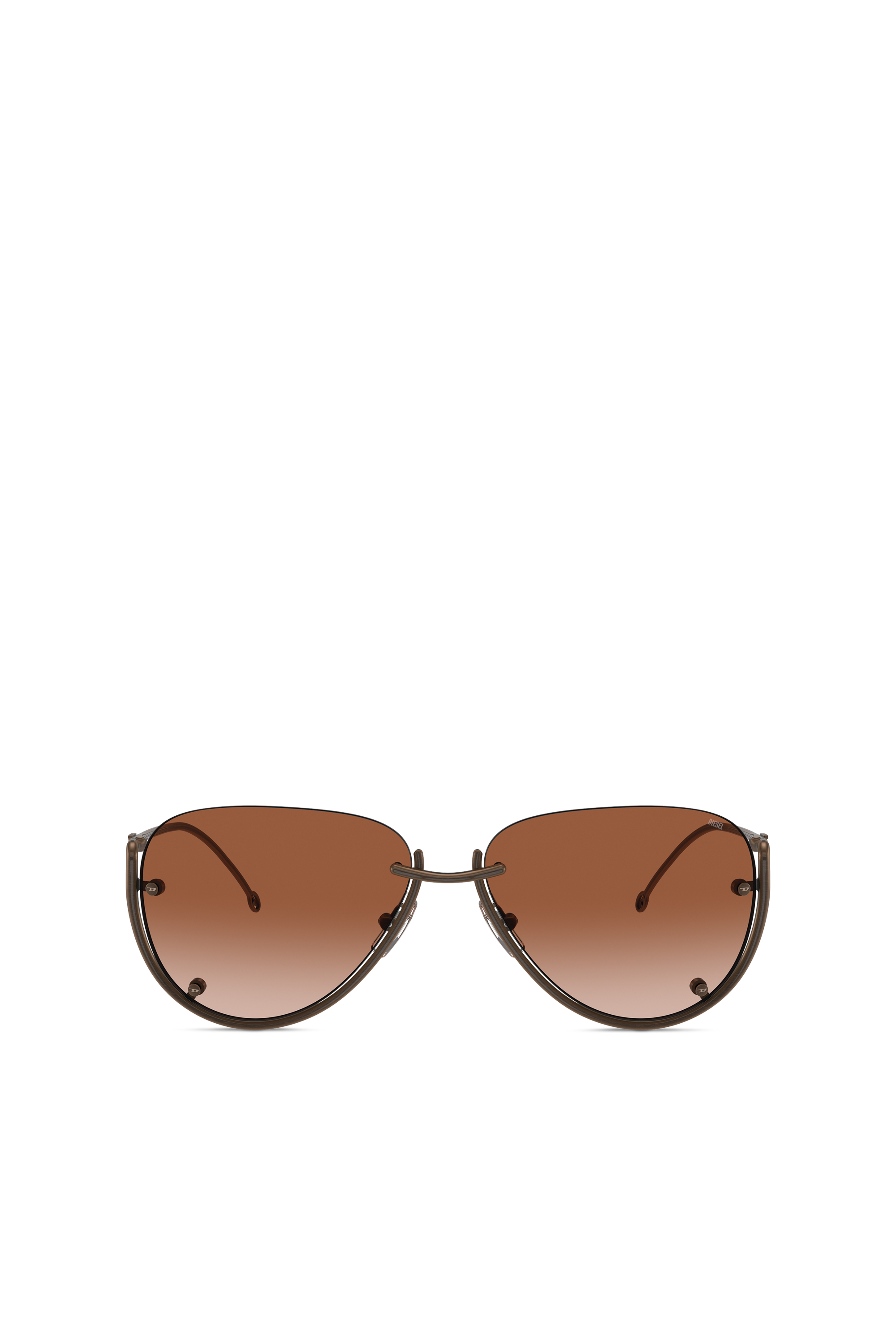 Diesel - 0DL1003, Lunettes de soleil de modèle pilote Mixte in Marron - 1