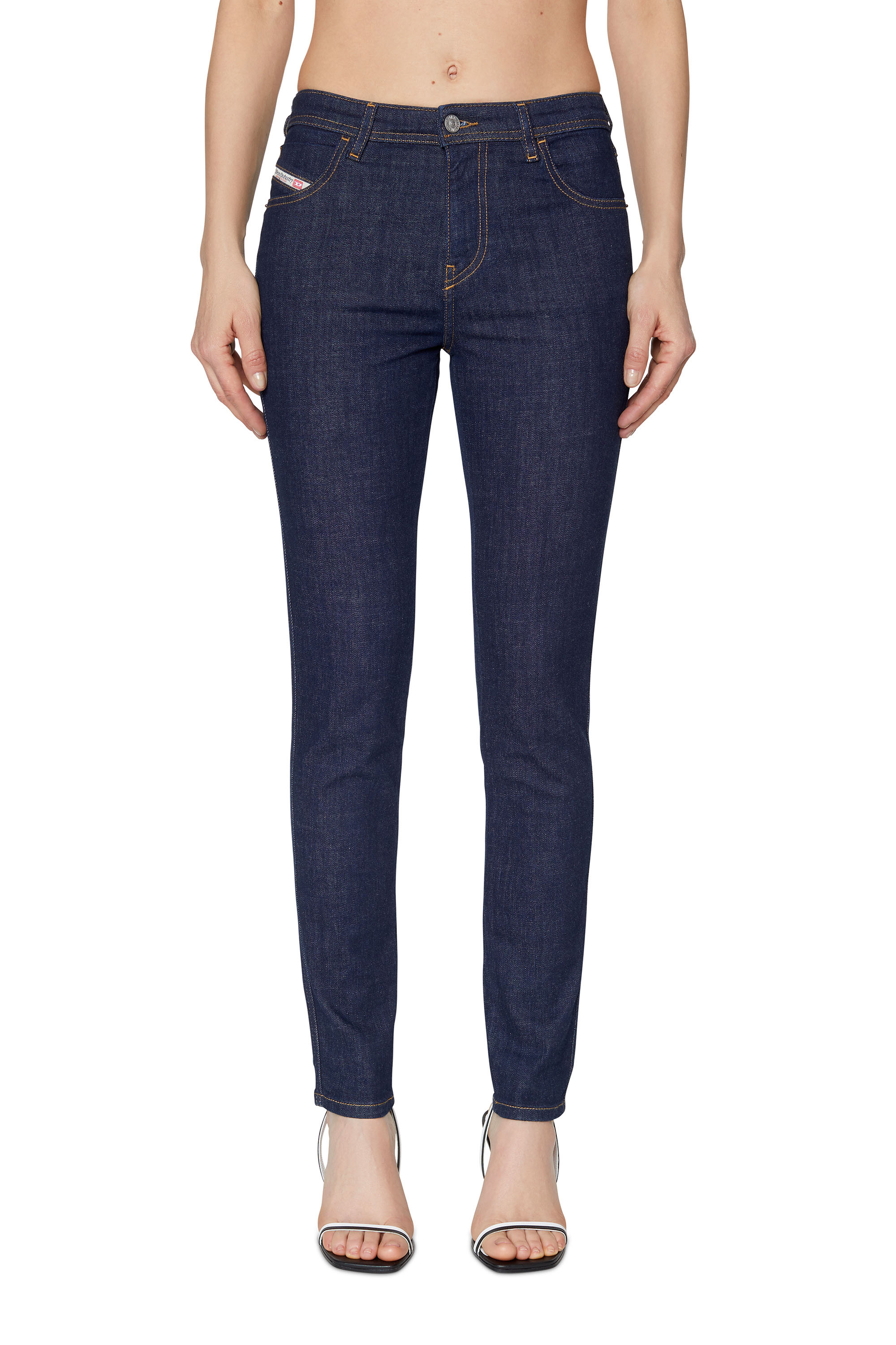 Diesel - Skinny Jeans 2015 Babhila Z9C17, Skinny Jeans - 2015 Babhila Donna in Blu - 3