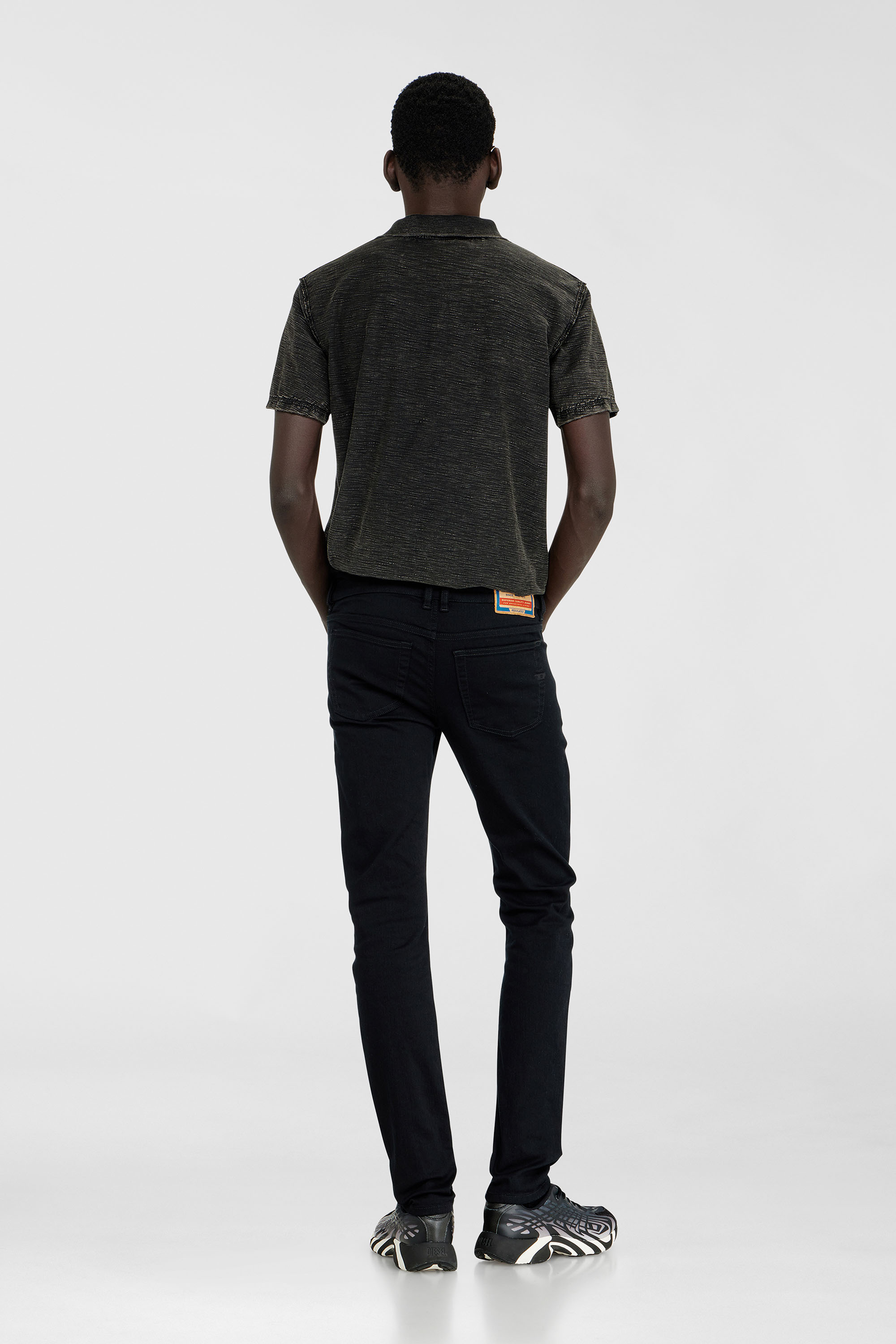 Diesel - Herren Skinny Jeans 1979 Sleenker 09C51, Schwarz/Dunkelgrau - 3