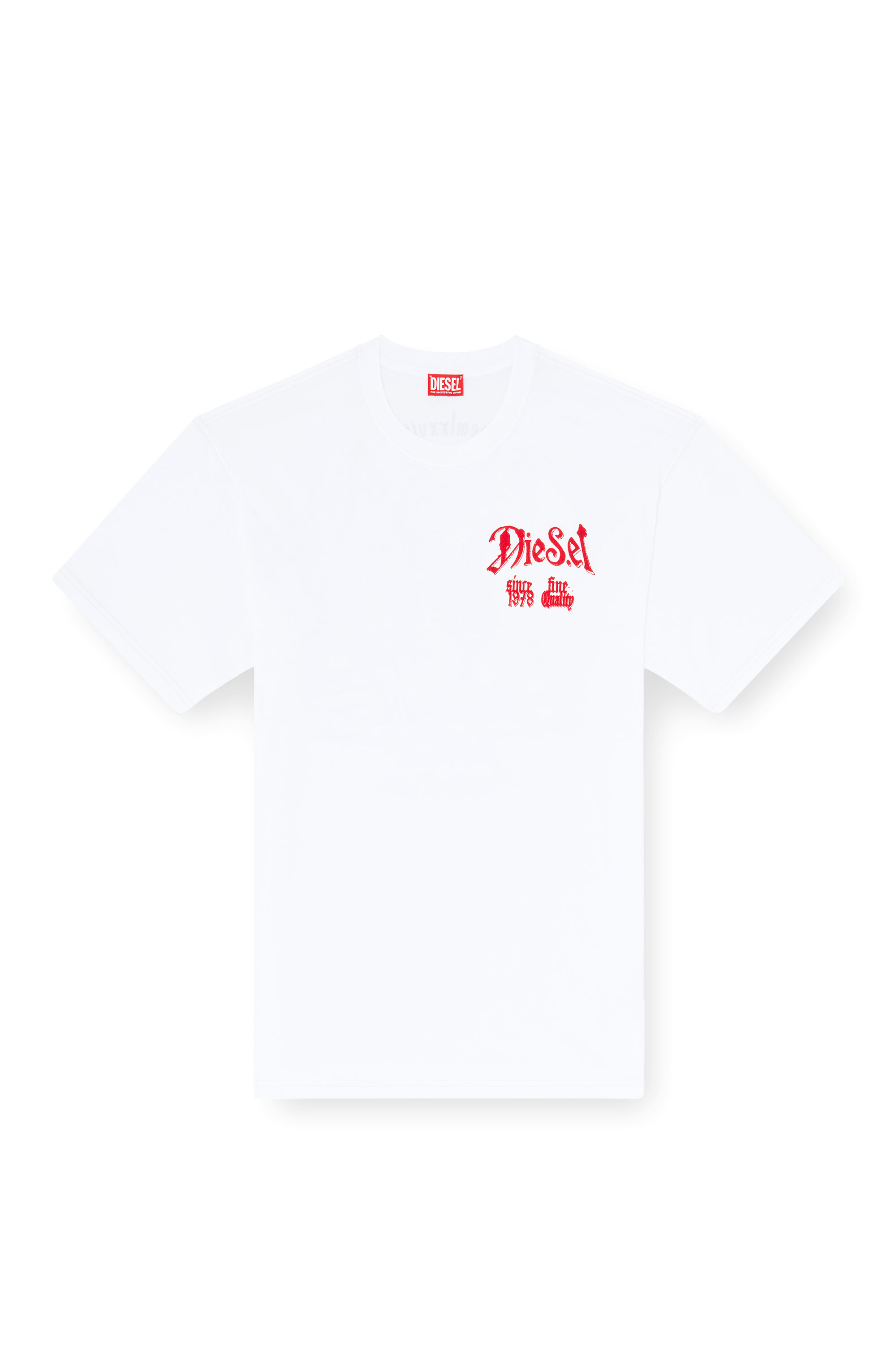 Diesel - T-BOXT-AA2, T-shirt in cotone con grafica in flock Uomo in ToBeDefined - 2