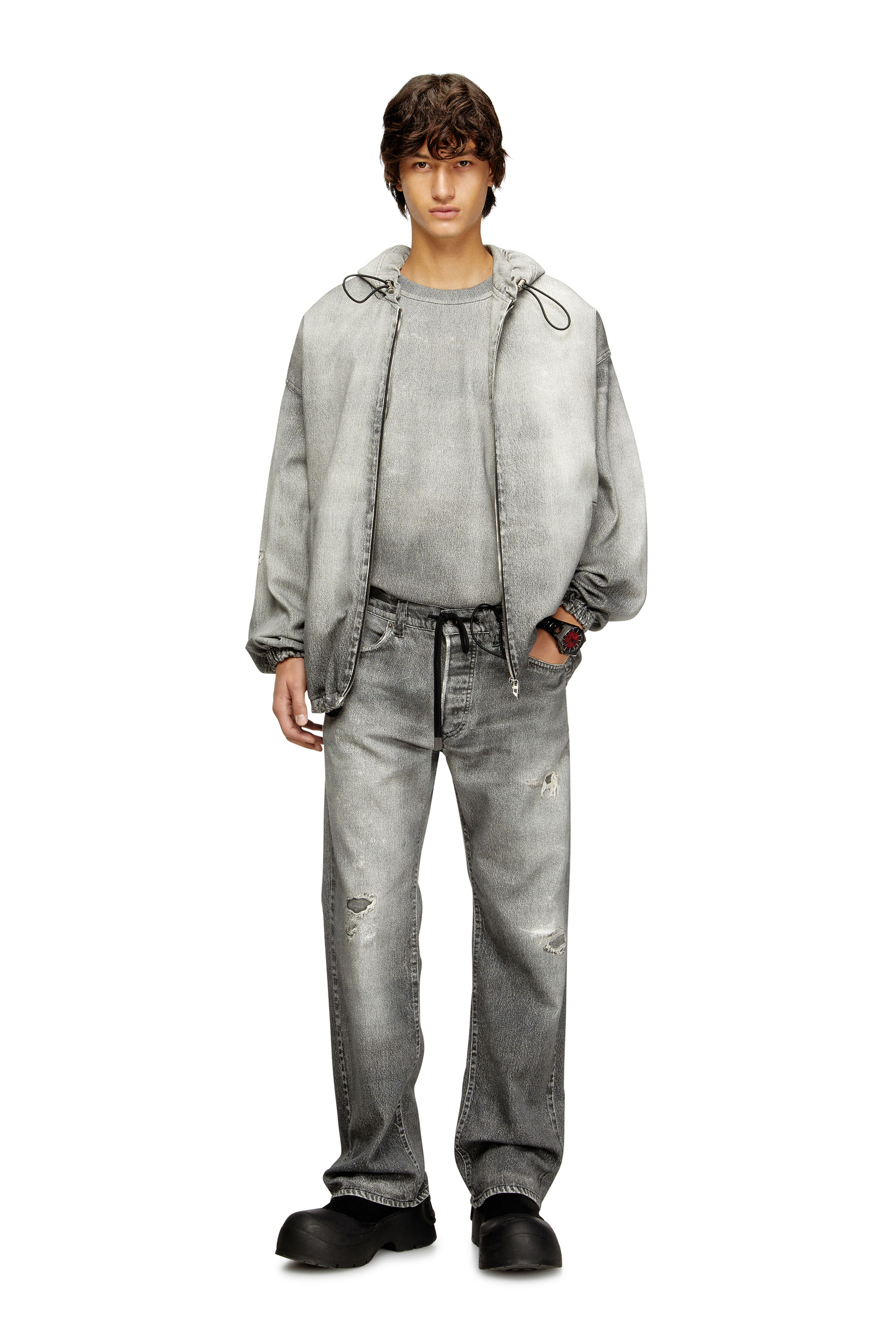 Diesel - Herren Relaxed 2080 D-Reel Joggjeans® 068US, Grau - 1