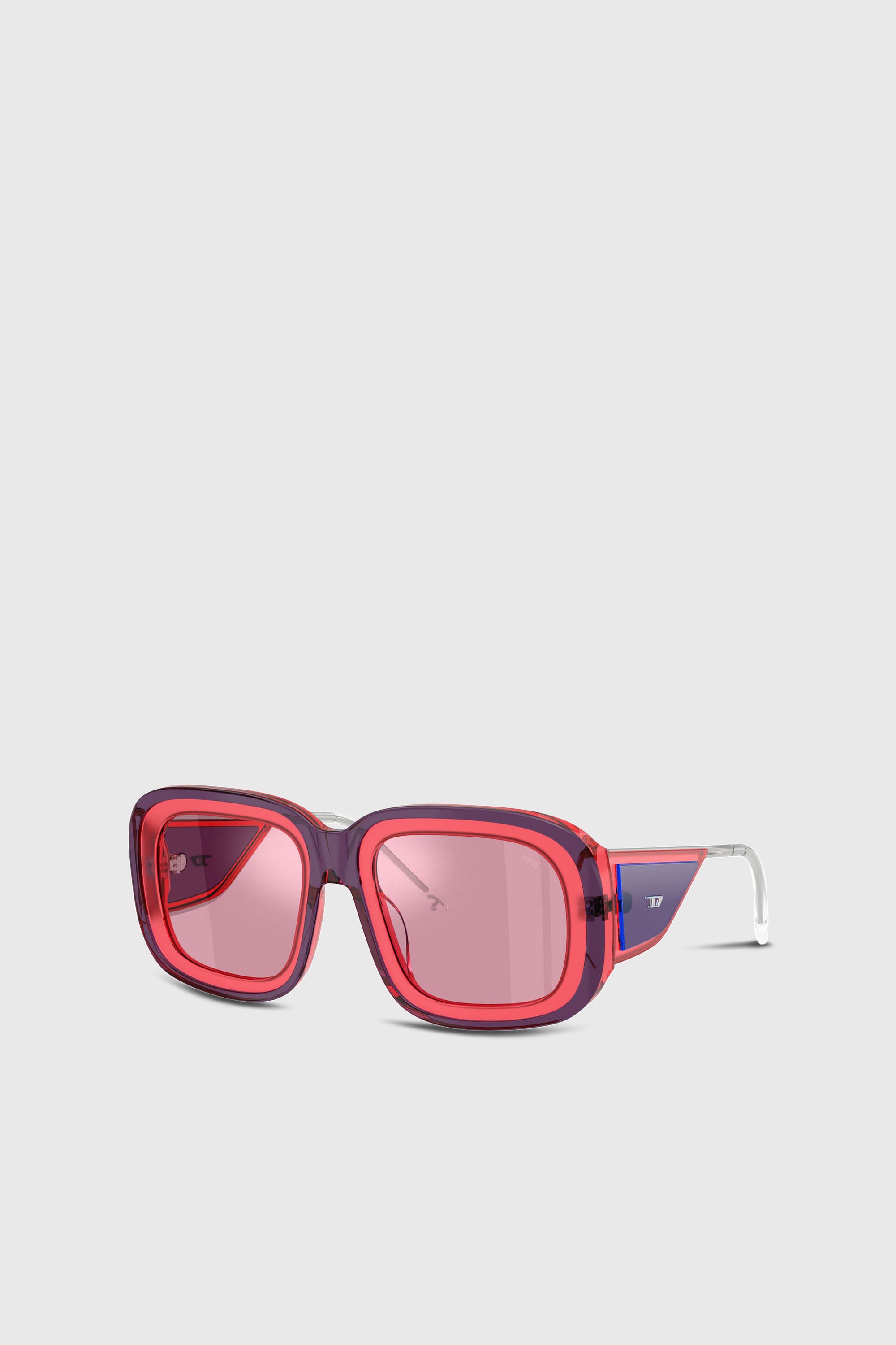 Diesel - 0DL2015U, Unisex Quadratische Sonnenbrillen in Rosa - 2