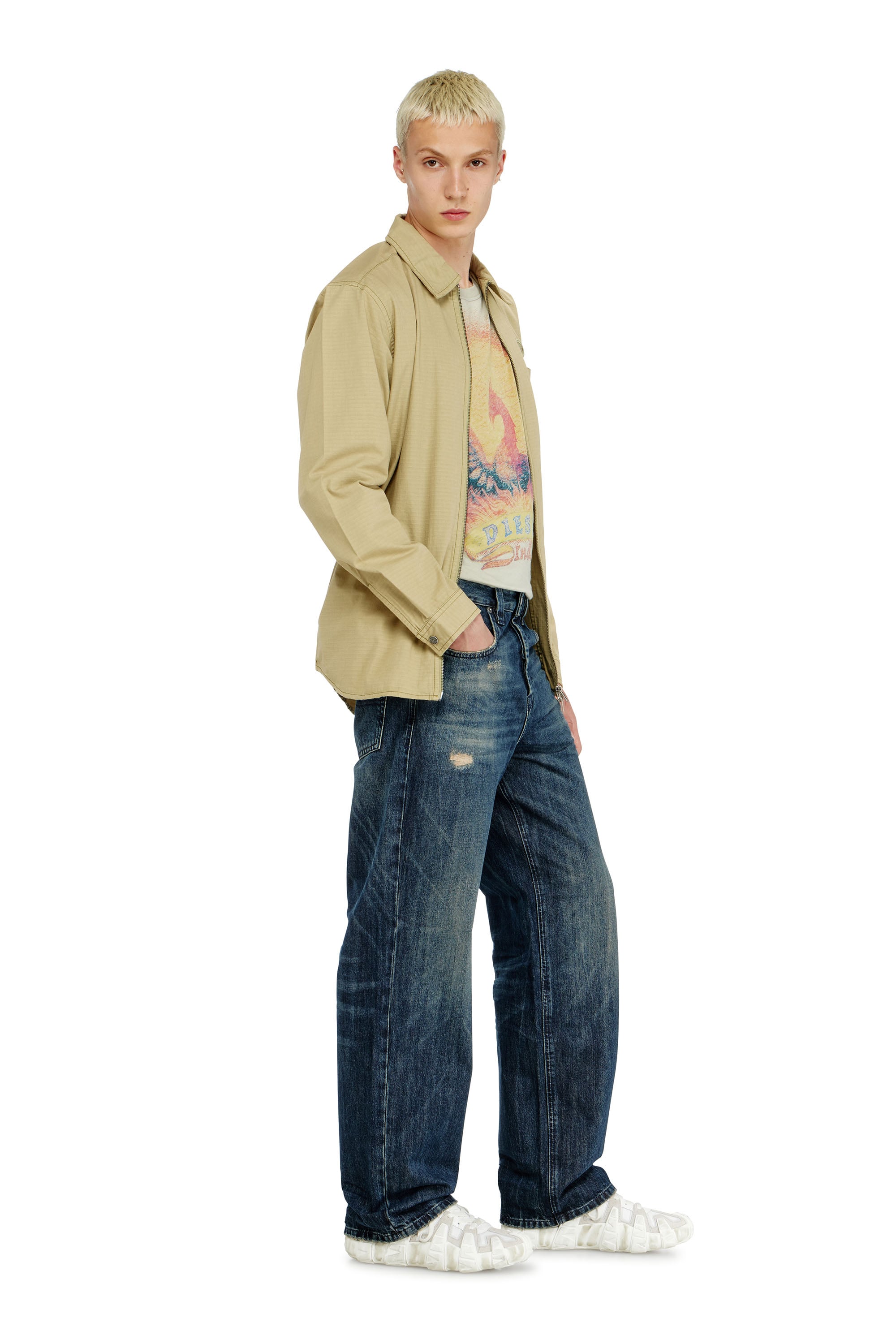 Diesel - Man's Relaxed Jeans 2001 D-Macro 0ADBZ, Dark Blue - 2