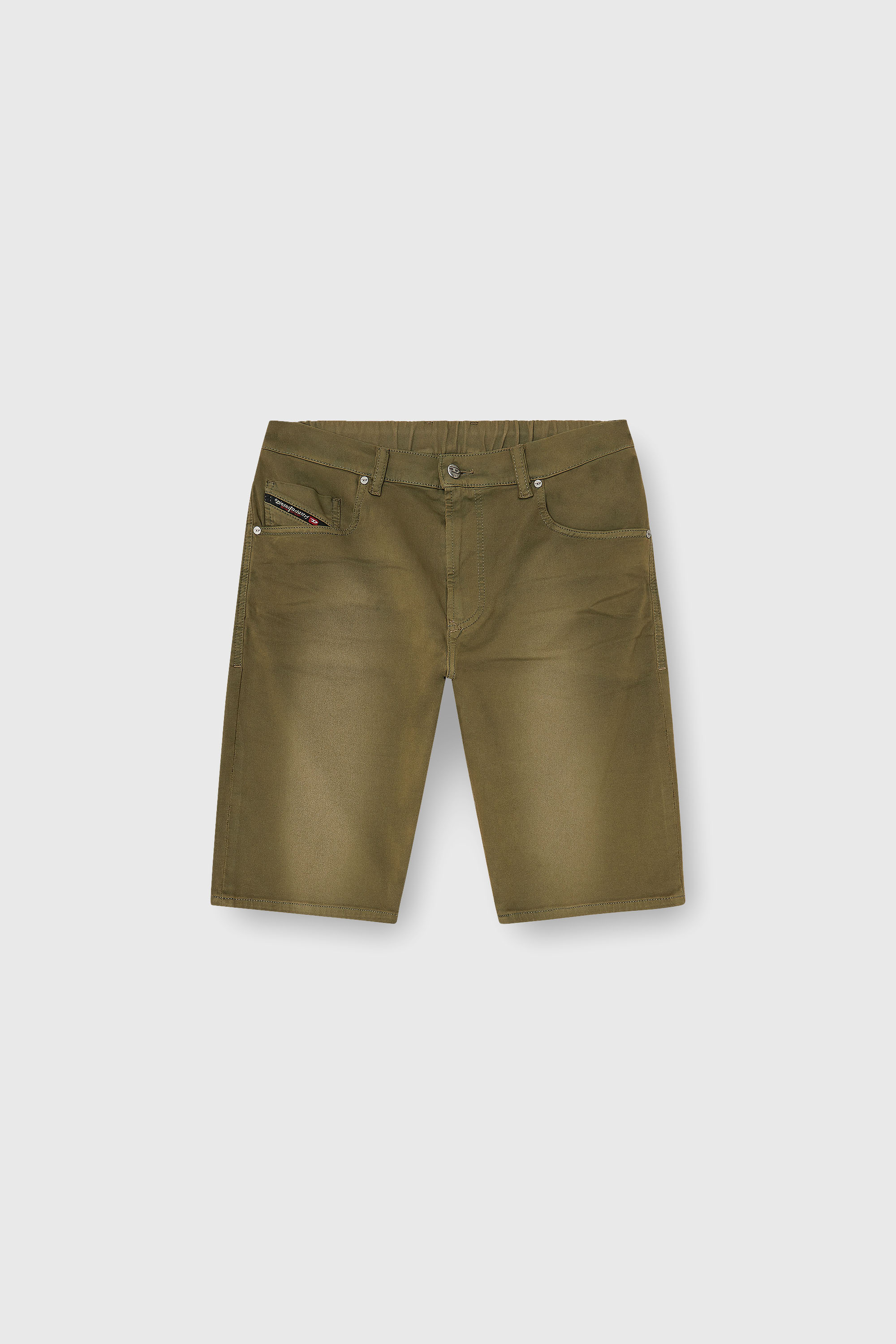 Diesel - 2033 D-KROOLEY-SHORT-BW JOGG, Short slim en denim color&eacute; Homme in Vert - 2
