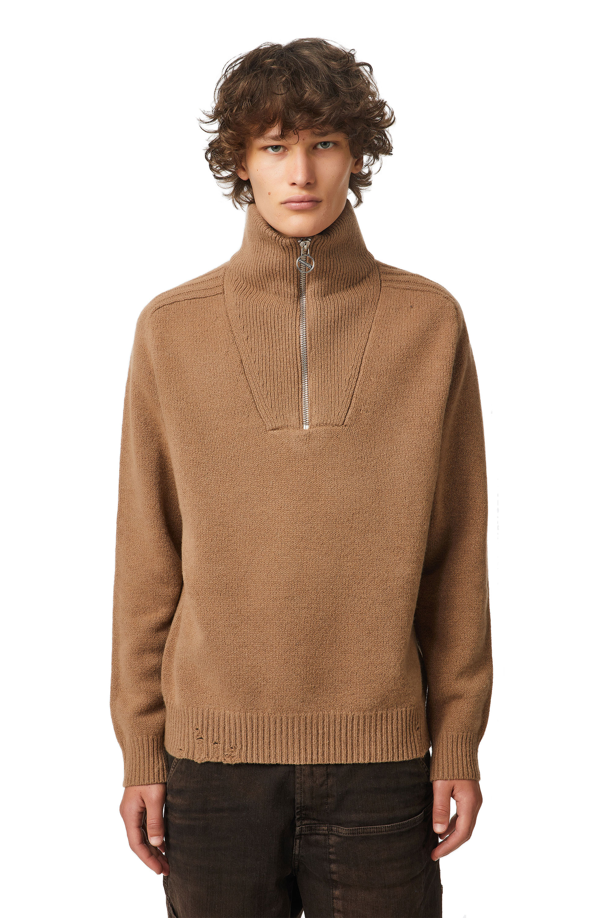 K-FREMONT, Marron Clair - Pull Maille