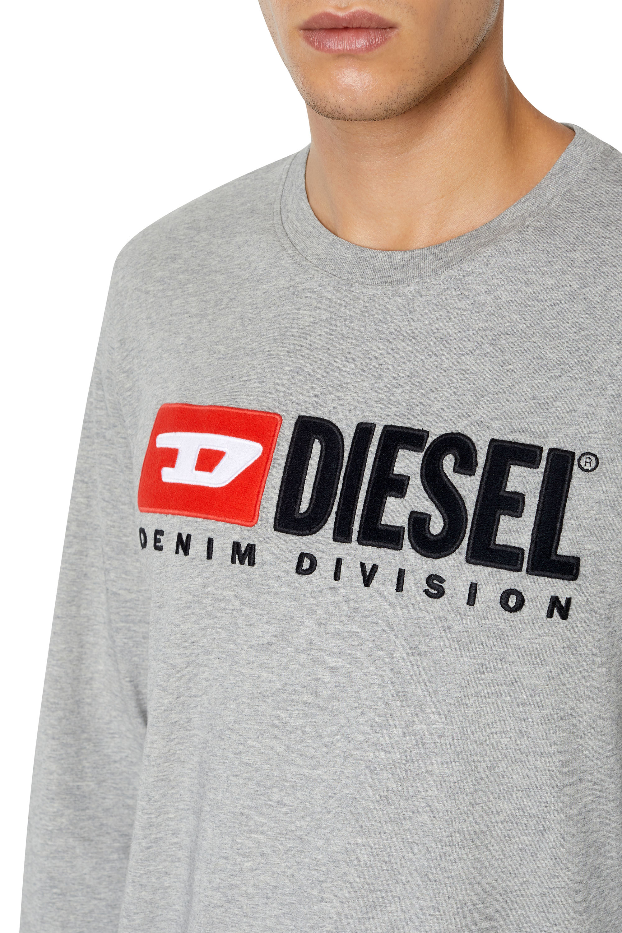 Diesel - T-JUST-LS-DIV, Gris - Image 5