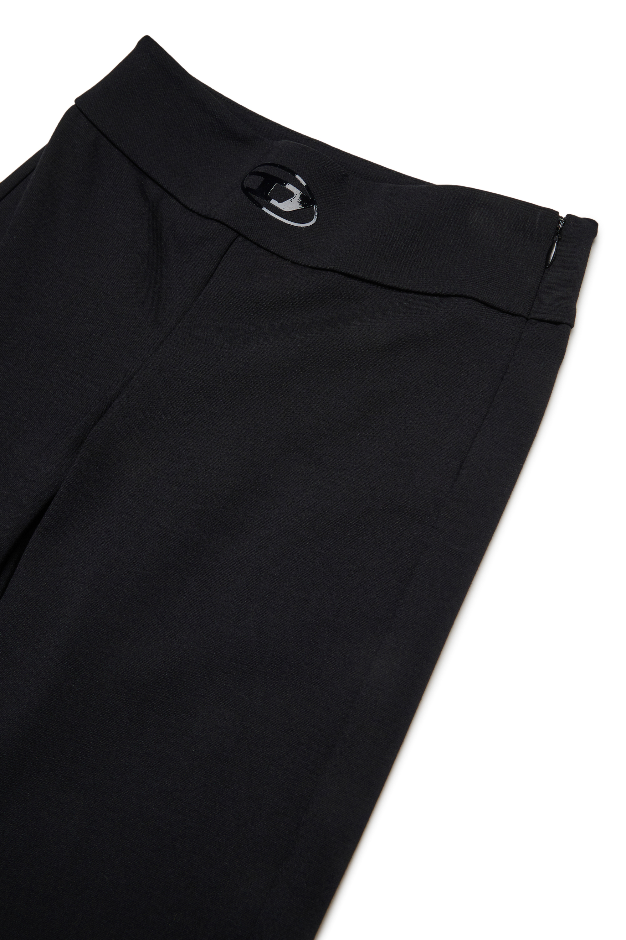 Diesel - POLLIR, Damen Viskosehosen mit Logo am Bund in Schwarz - 3