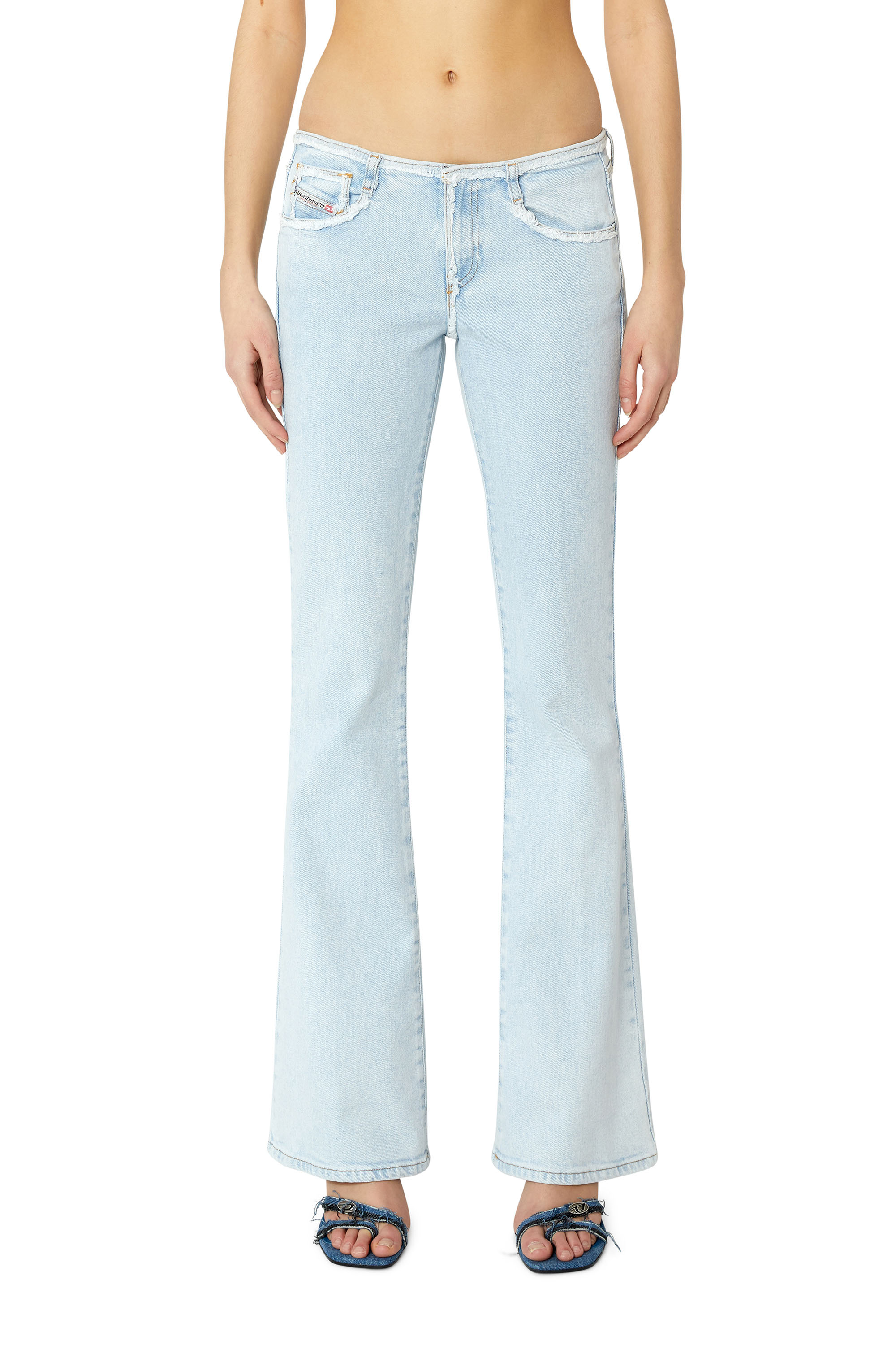 Diesel - Bootcut and Flare Jeans 1969 D-Ebbey 09F68, Blu Chiaro - Image 1