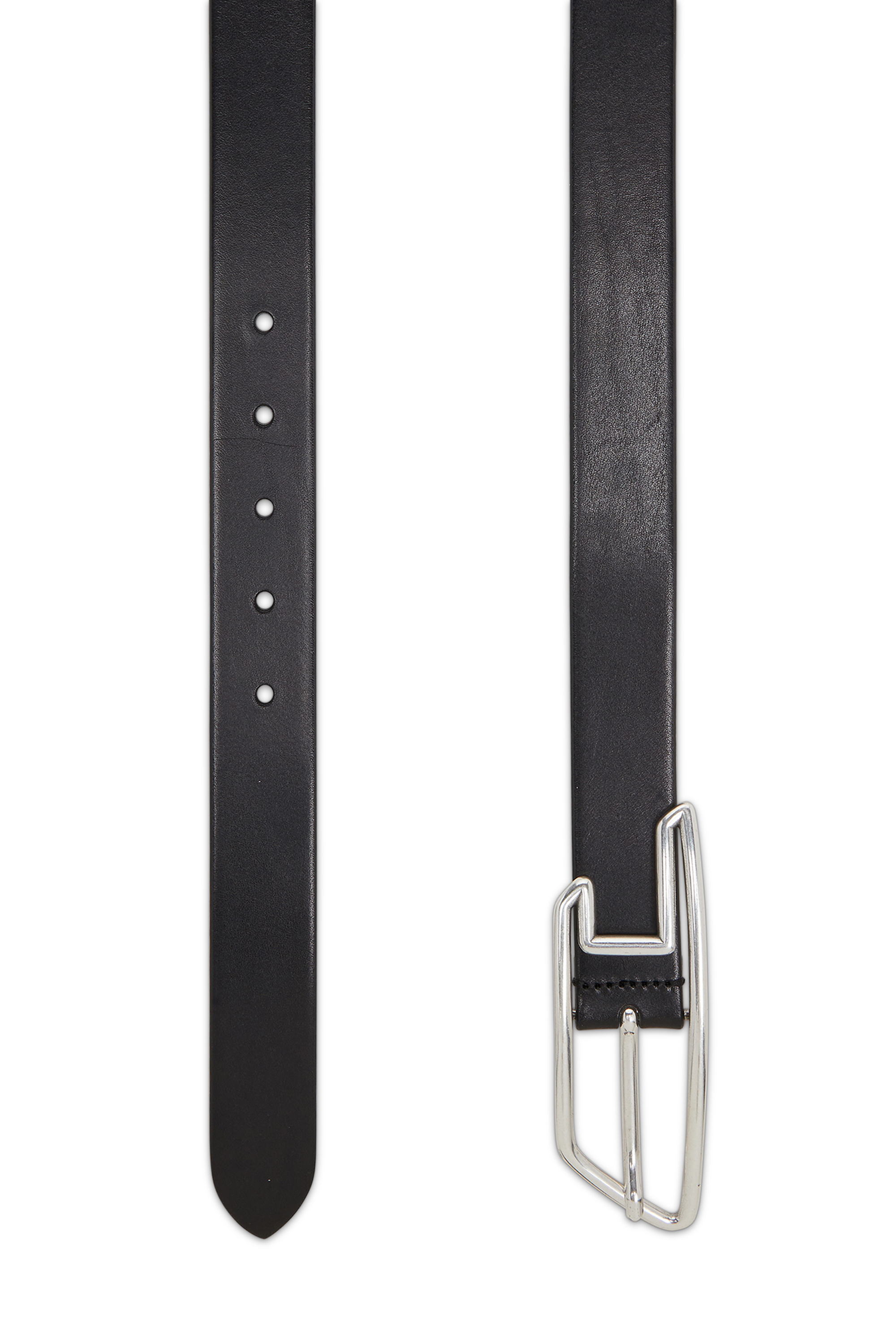 Diesel - B-D LINE 30, Ceinture en cuir de 3 cm avec boucle &agrave; logo D Mixte in Noir - 3