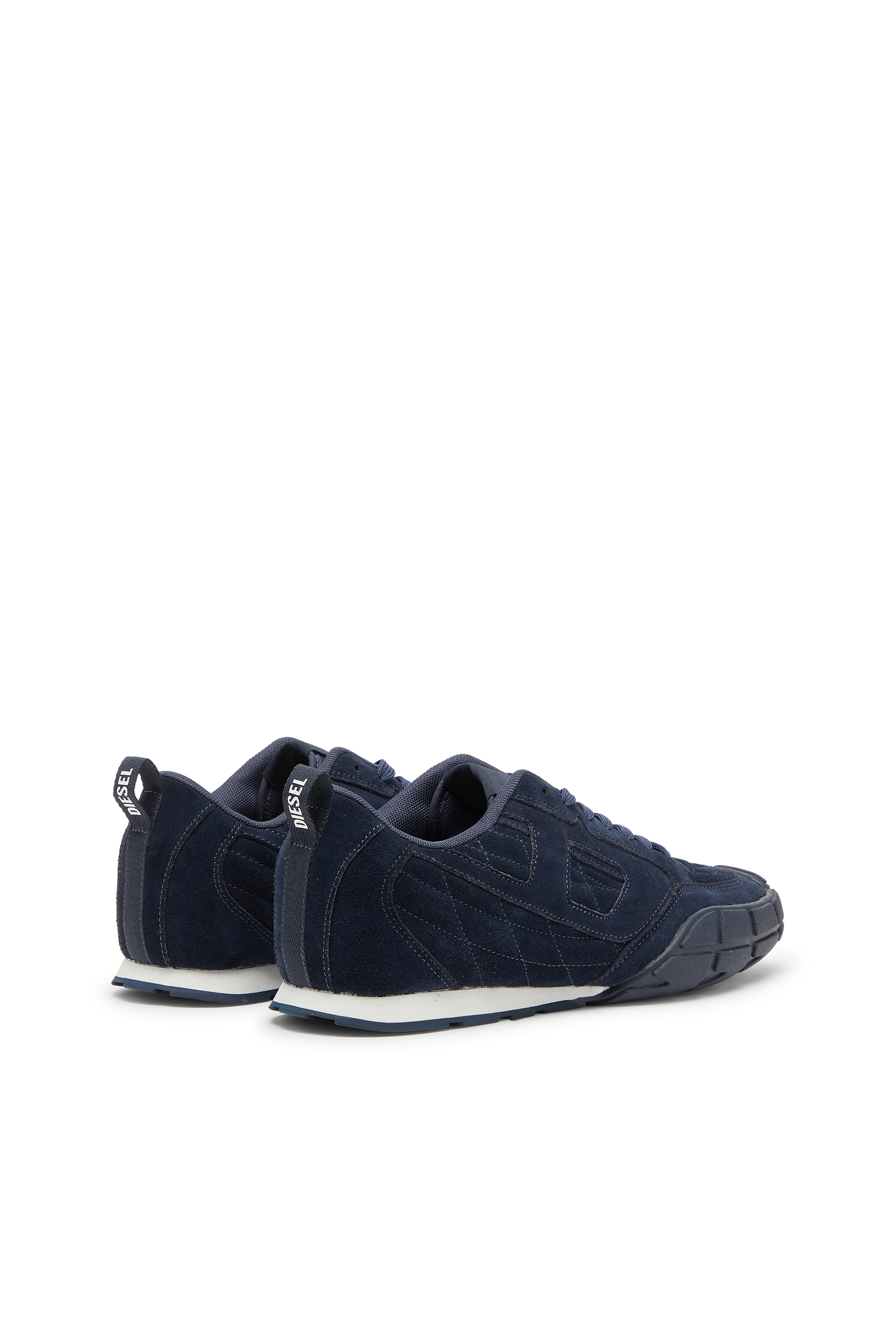 Diesel - S-PAGODHA LOW, S-Pagodha-Sneaker in suede trapuntato Uomo in Blu - 3
