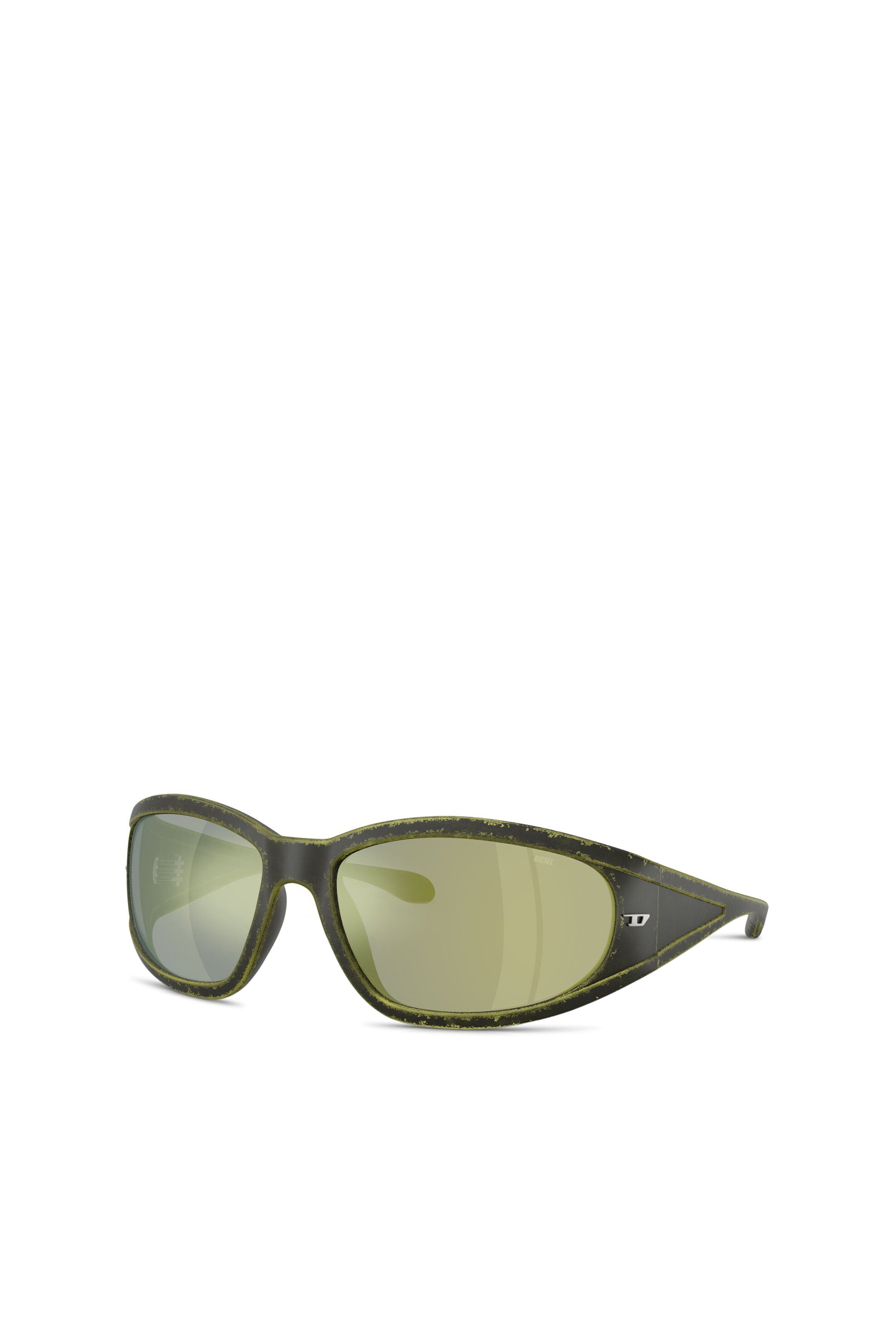 Diesel - 0DL3002, Occhiale in acetato con forma rettangolare Unisex in Verde - 4