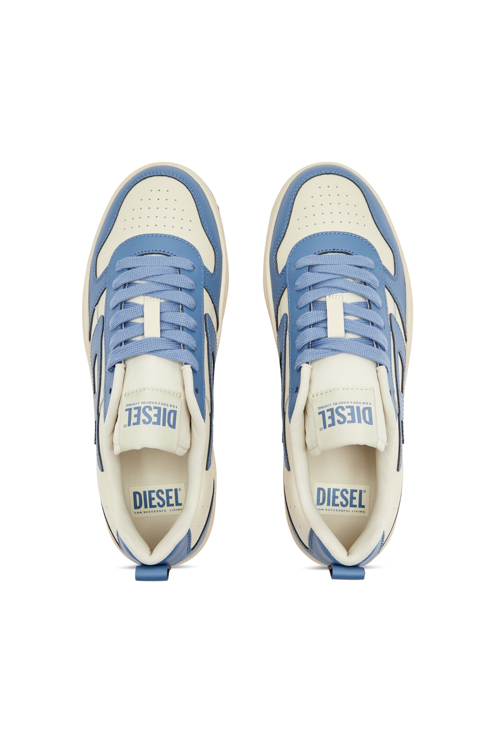 Diesel - S-UKIYO V2 LOW, S-Ukiyo Low-Sneakers basses en cuir et nylon Homme in Polychrome - 5