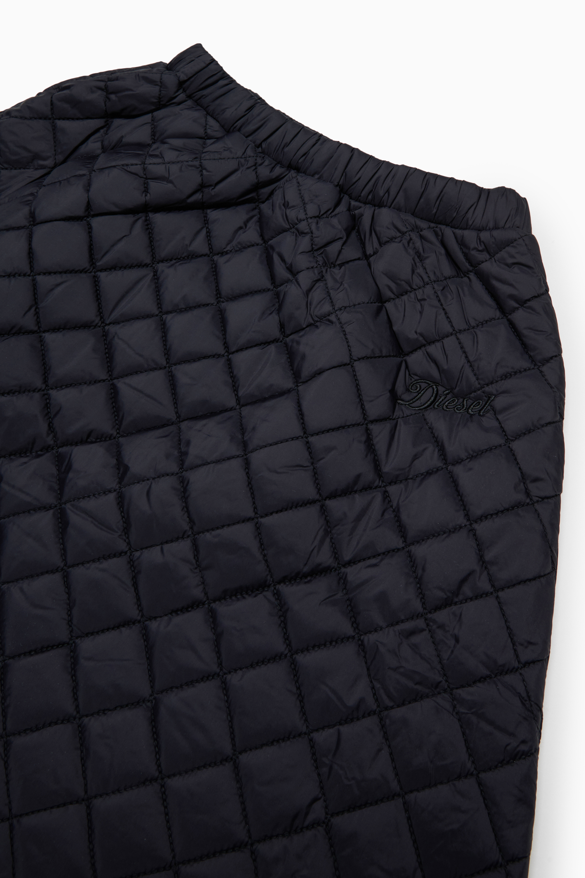 Diesel - GMONTY, Woman's Quilted nylon skirt in Black - 3
