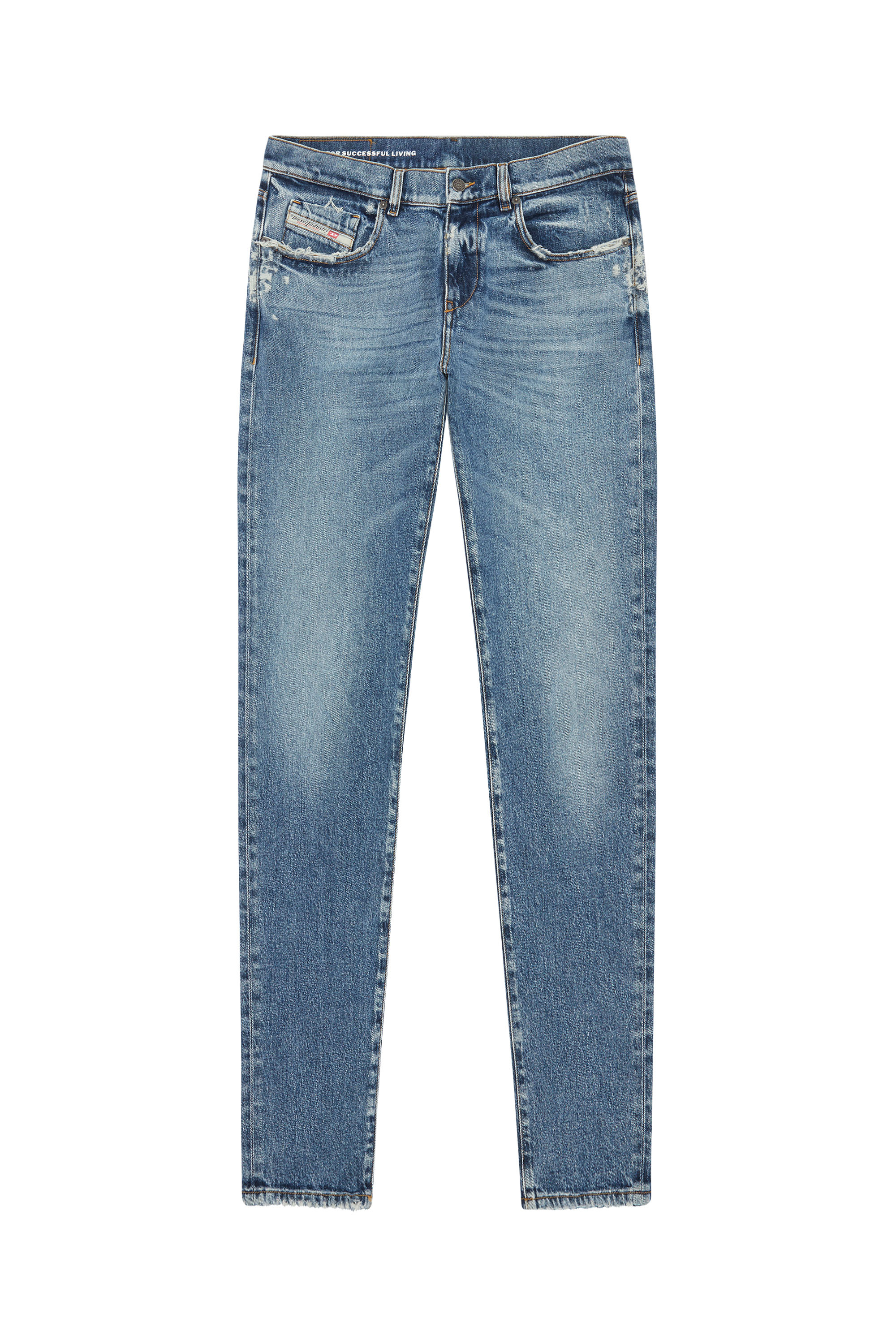Diesel - Slim Jeans 2019 D-Strukt 09F16, Blu medio - Image 5