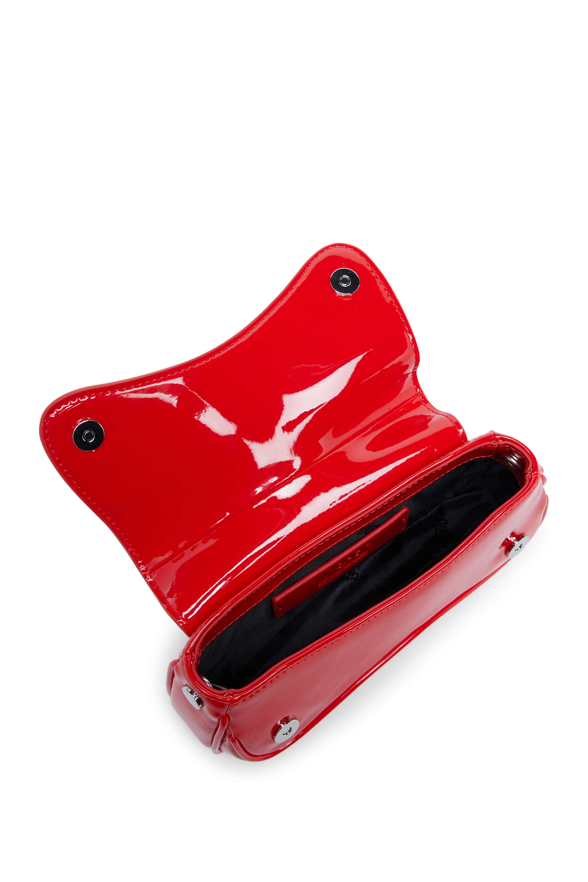 Diesel - PLAY CROSSBODY XS, Play-Borsa crossbody piccola lucida Donna in Rosso - 4