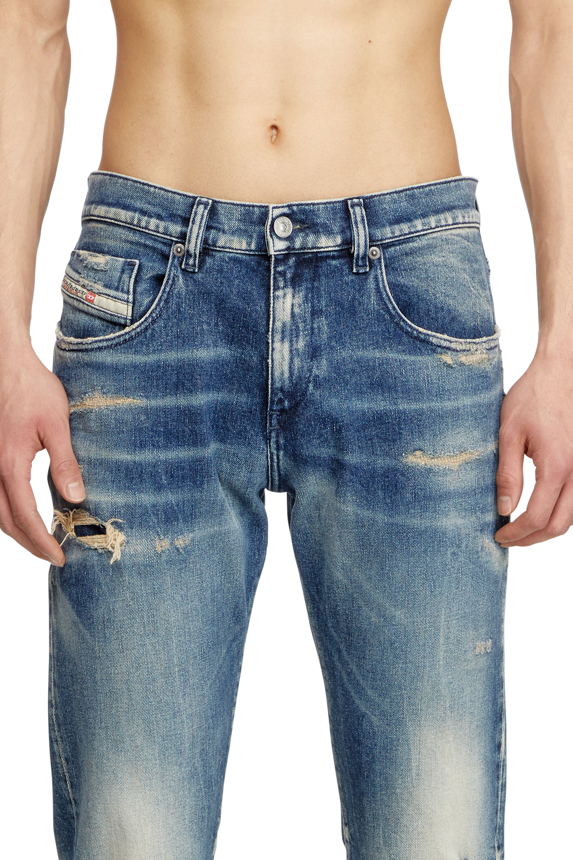 Diesel - Slim Jeans 2019 D-Strukt 007Y6 Uomo, Blu Scuro - Image 5