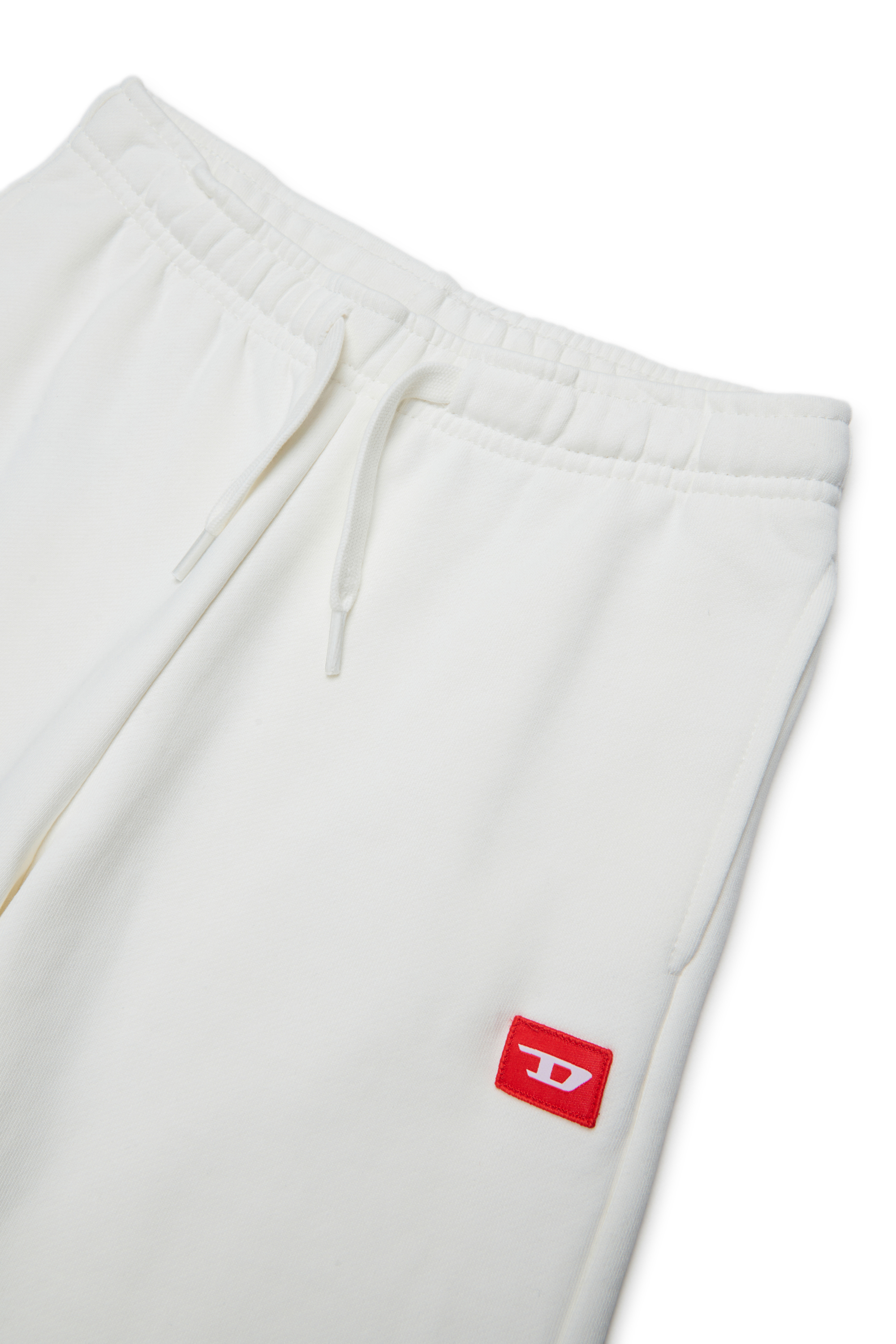 Diesel - PXGINSHORT, Shorts en molleton avec &eacute;cusson logo Mixte in Blanc - 3