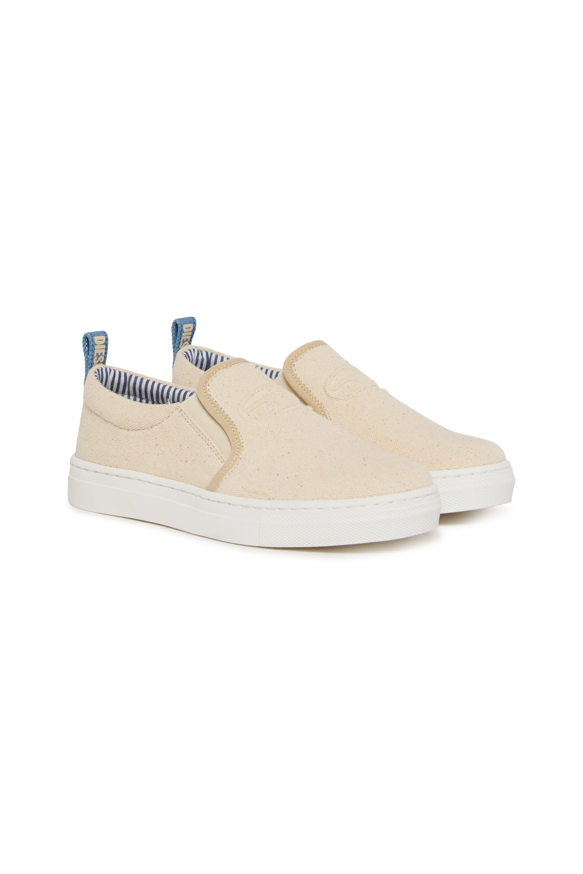 Diesel - S-SLIPGAB, S-SLIPGAB-Baskets &agrave; enfiler en coton Mixte in Beige - 2