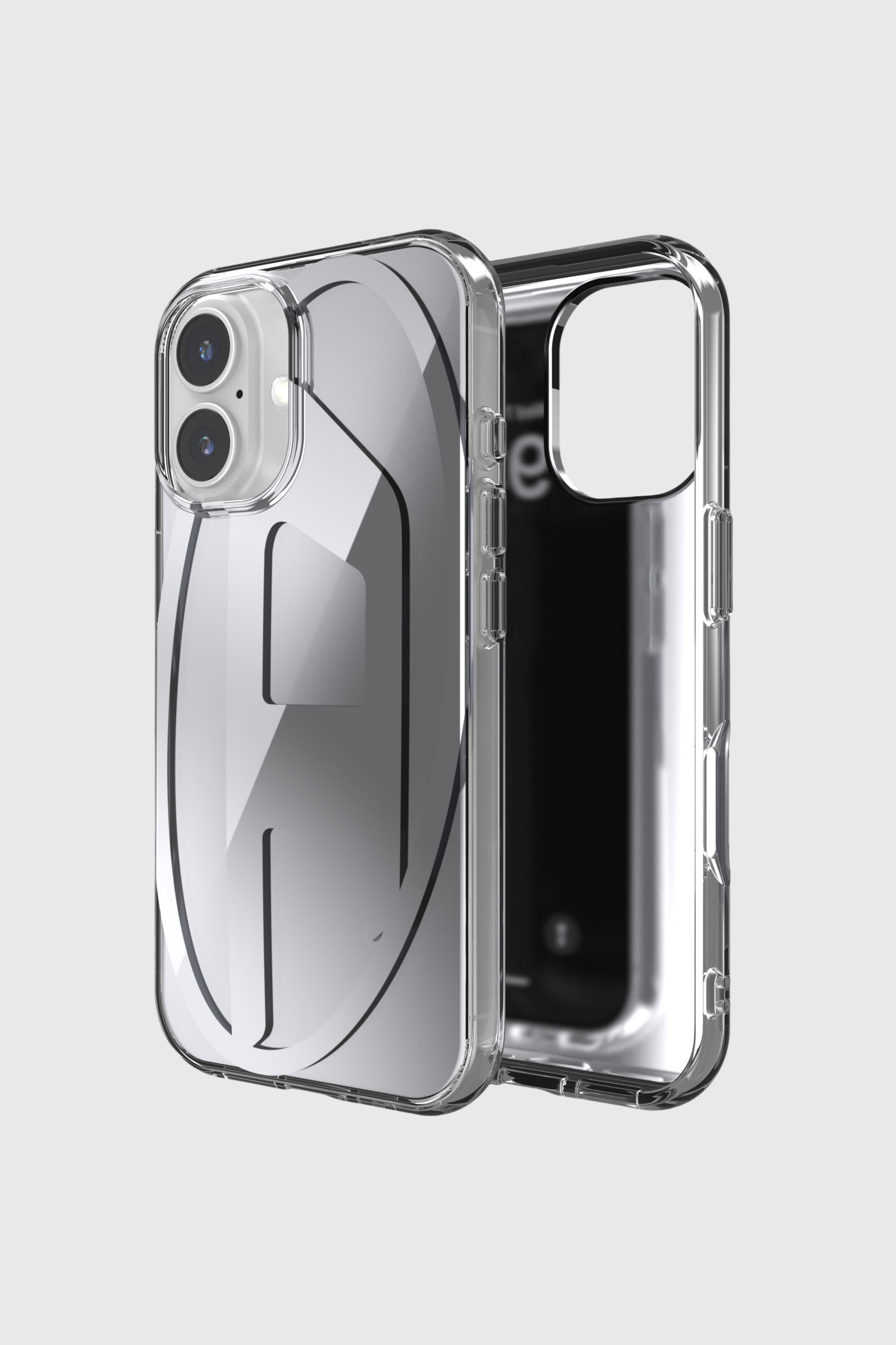 Diesel - 60159 AOP CASE, Coque miroir pour l'iP 16 Mixte in Gris - 1