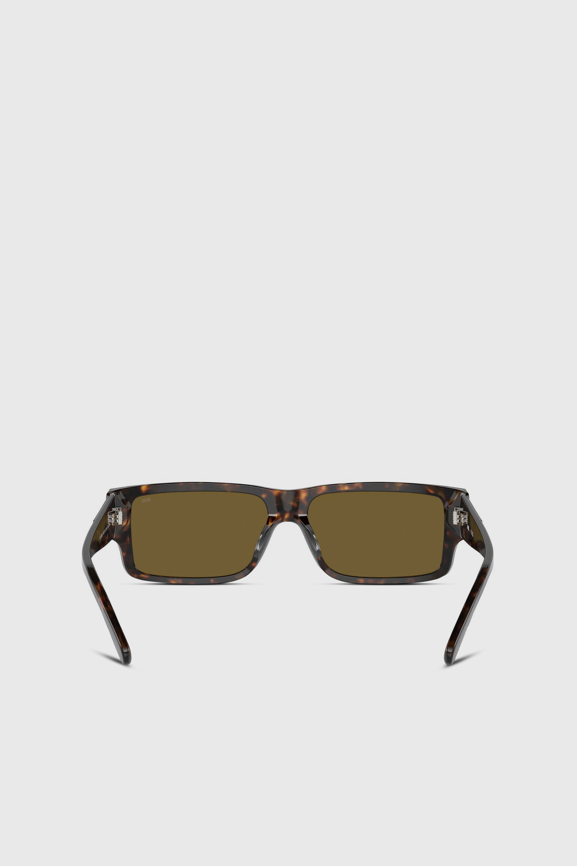 Diesel - 0DL2003 SIZE 57, Occhiali da sole rettangolari Uomo in Marrone - 3