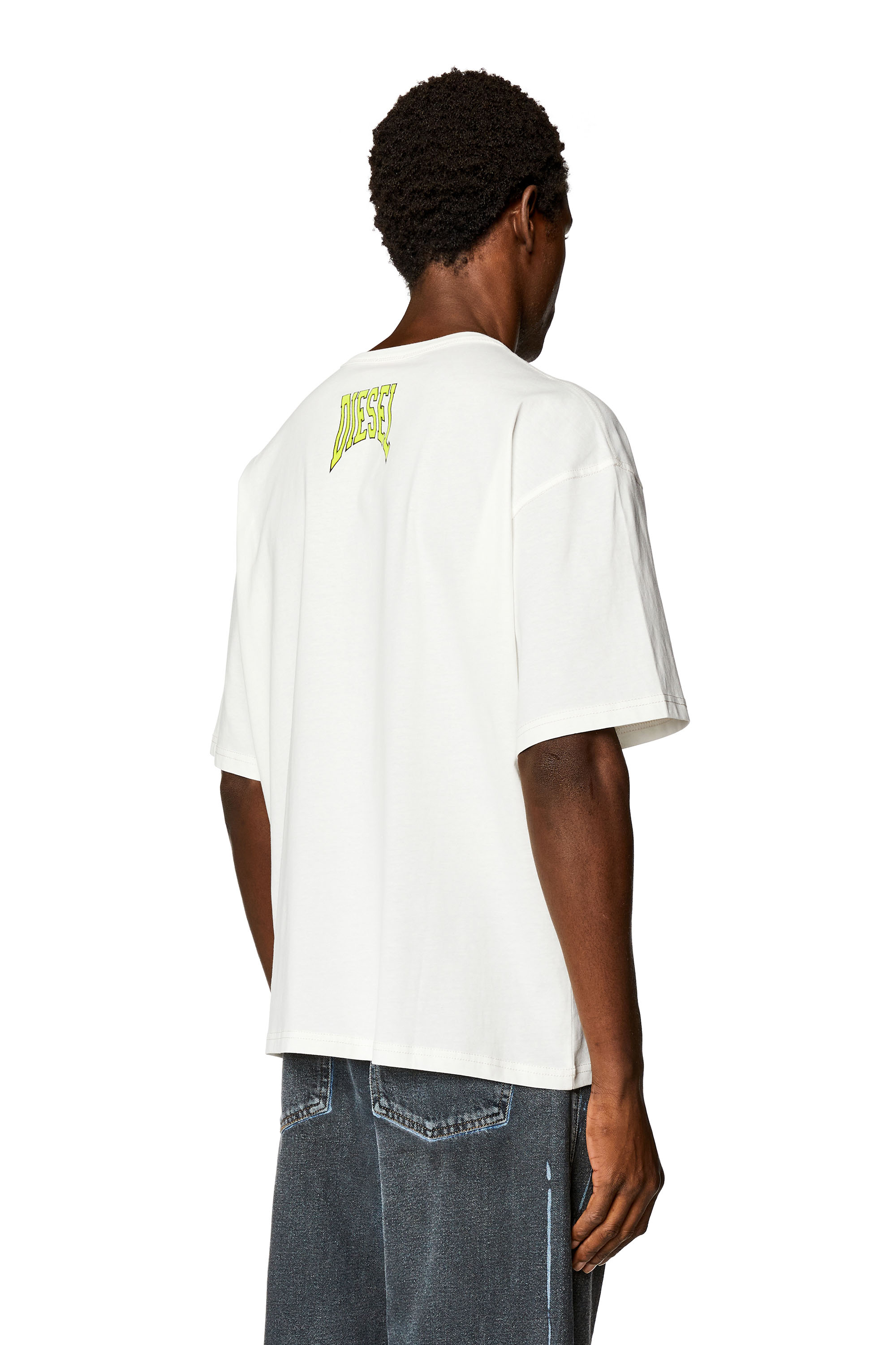 Diesel - T-BOXT-N9, Man Collegiate-logo T-shirt in organic cotton in White - Image 4