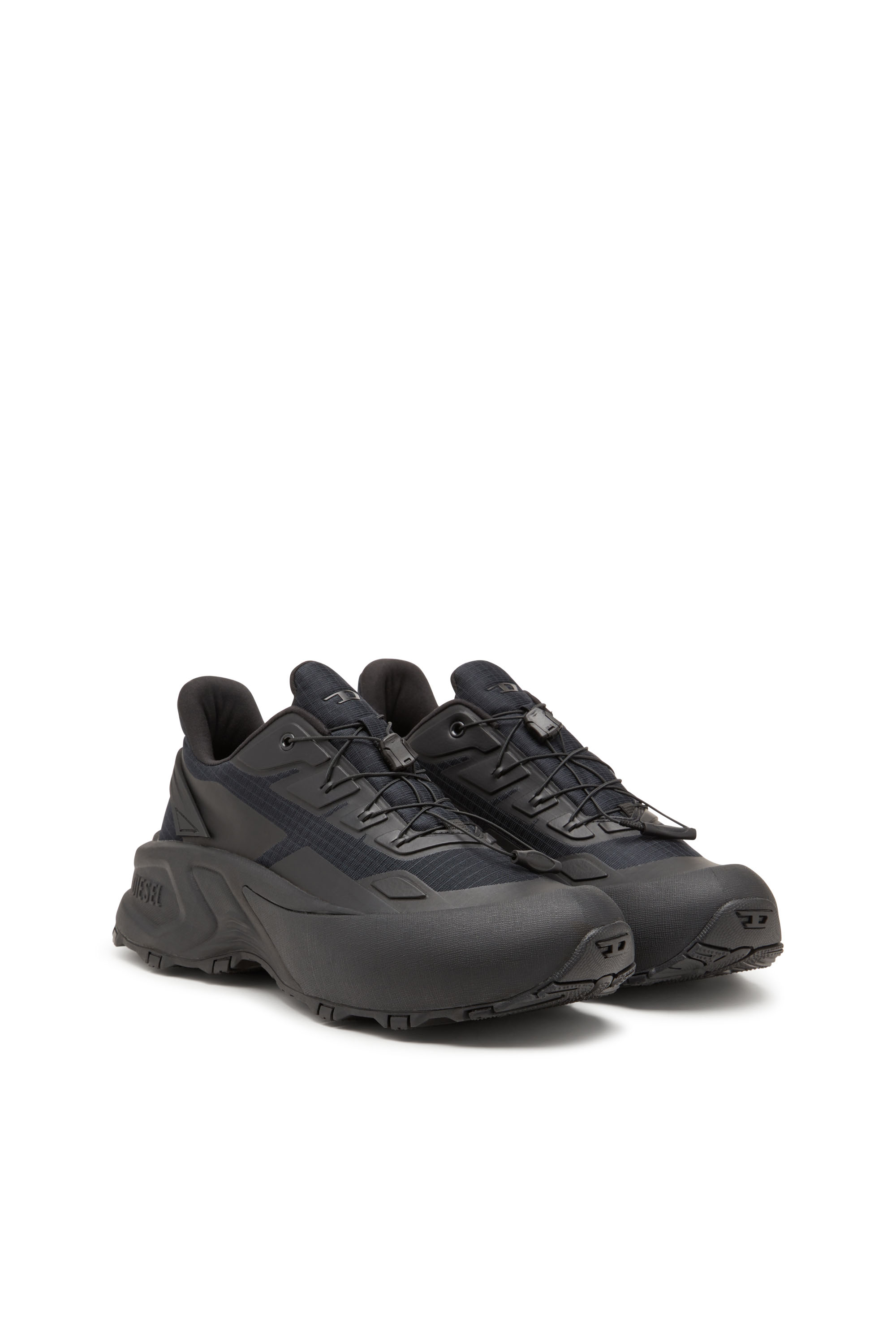 Diesel - D-CAGE RUNNER, D-Cage Runner-Sneakers en ripstop avec bordure en TPU Homme in Noir - 3