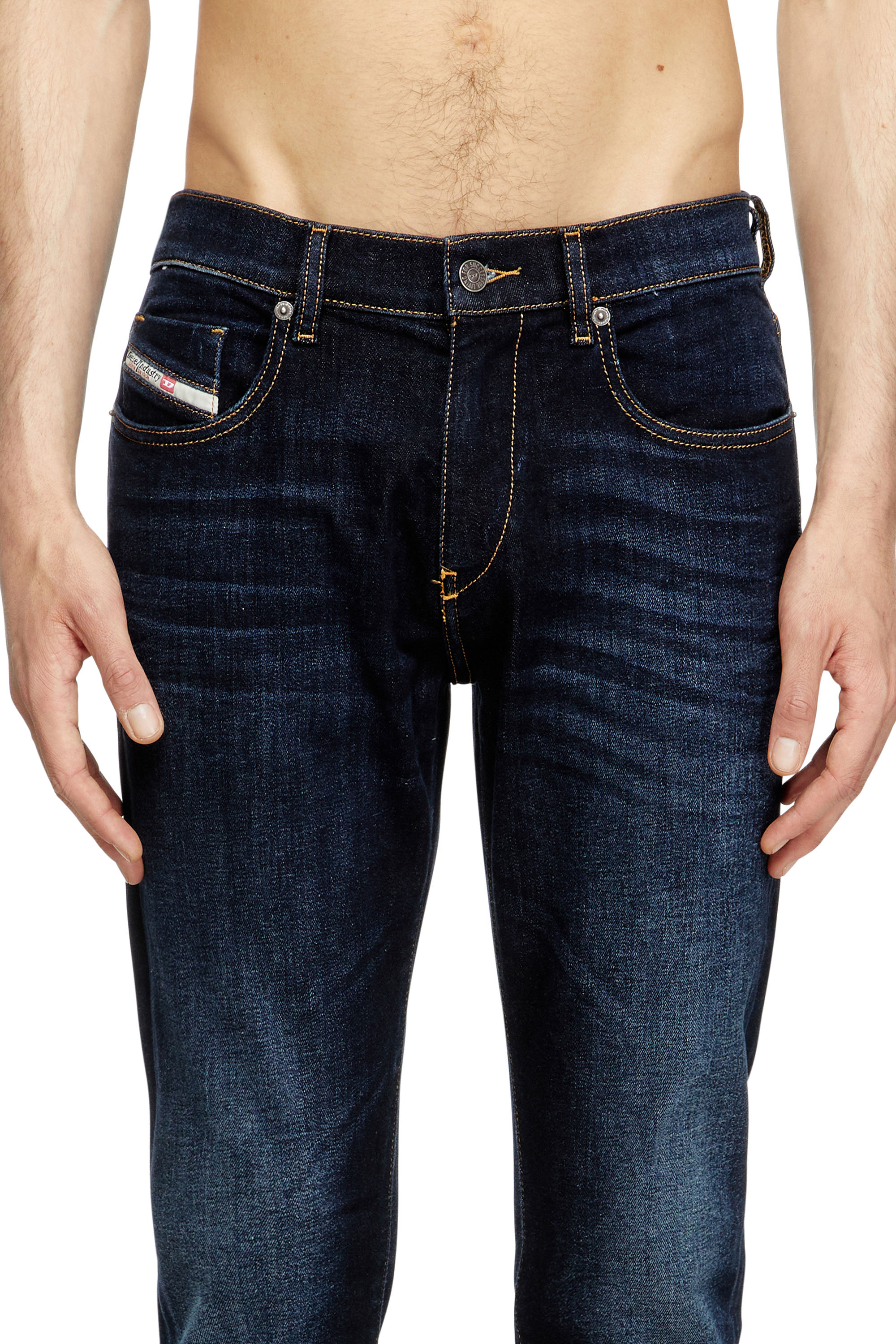 Slim Jeans 2019 D-Strukt 009ZS, Blu Scuro Diesel - Slim Jeans 2019 D-Strukt 009ZS Uomo, Blu Scuro - Image 5