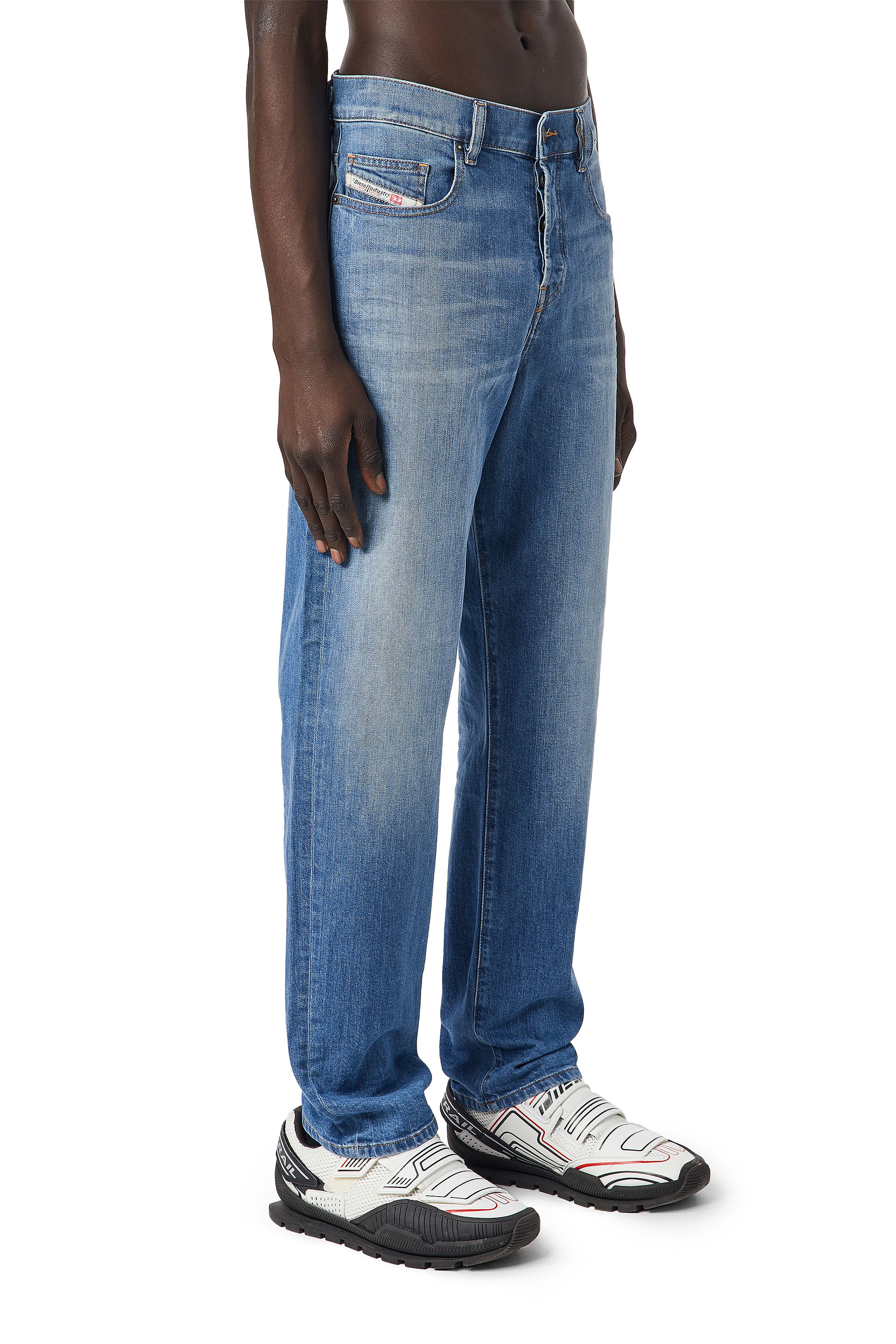Diesel - 2020 D-Viker 0EHAJ Straight Jeans, Blu Chiaro - Image 4