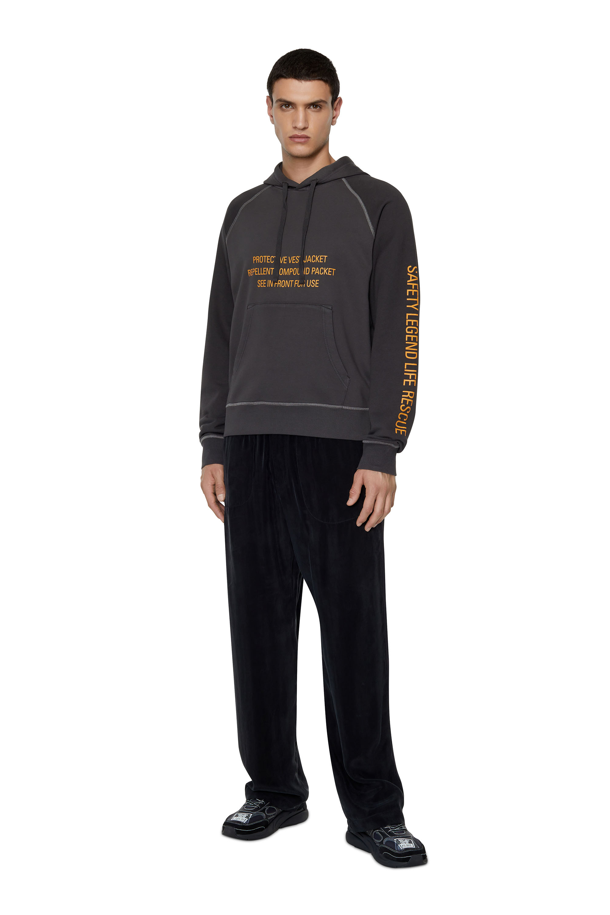 Diesel - S-GIRLAN-HOOD, Grigio scuro - Image 2