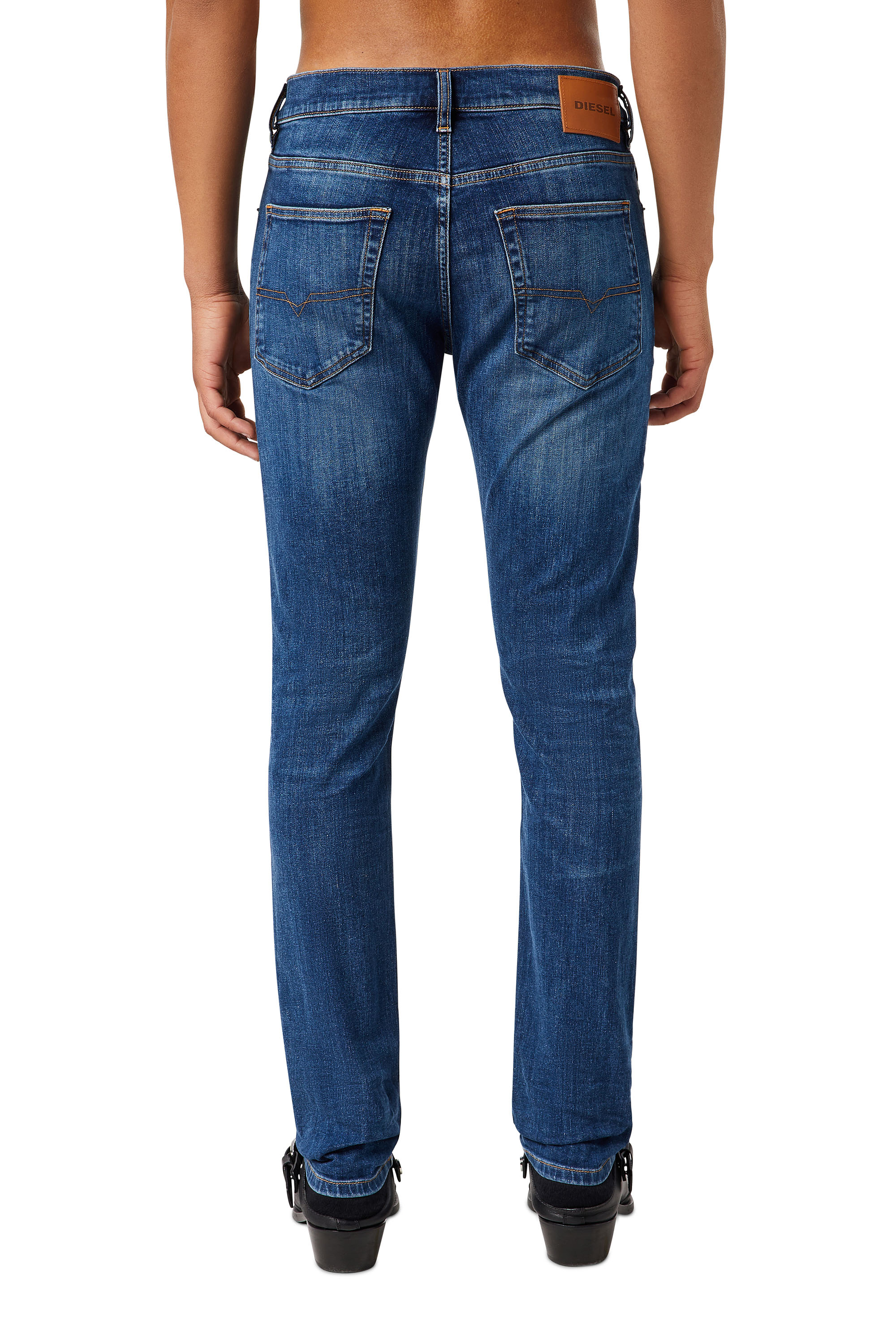 Diesel - D-Luster 0GDAN Slim Jeans, Bleu Foncé - Image 2