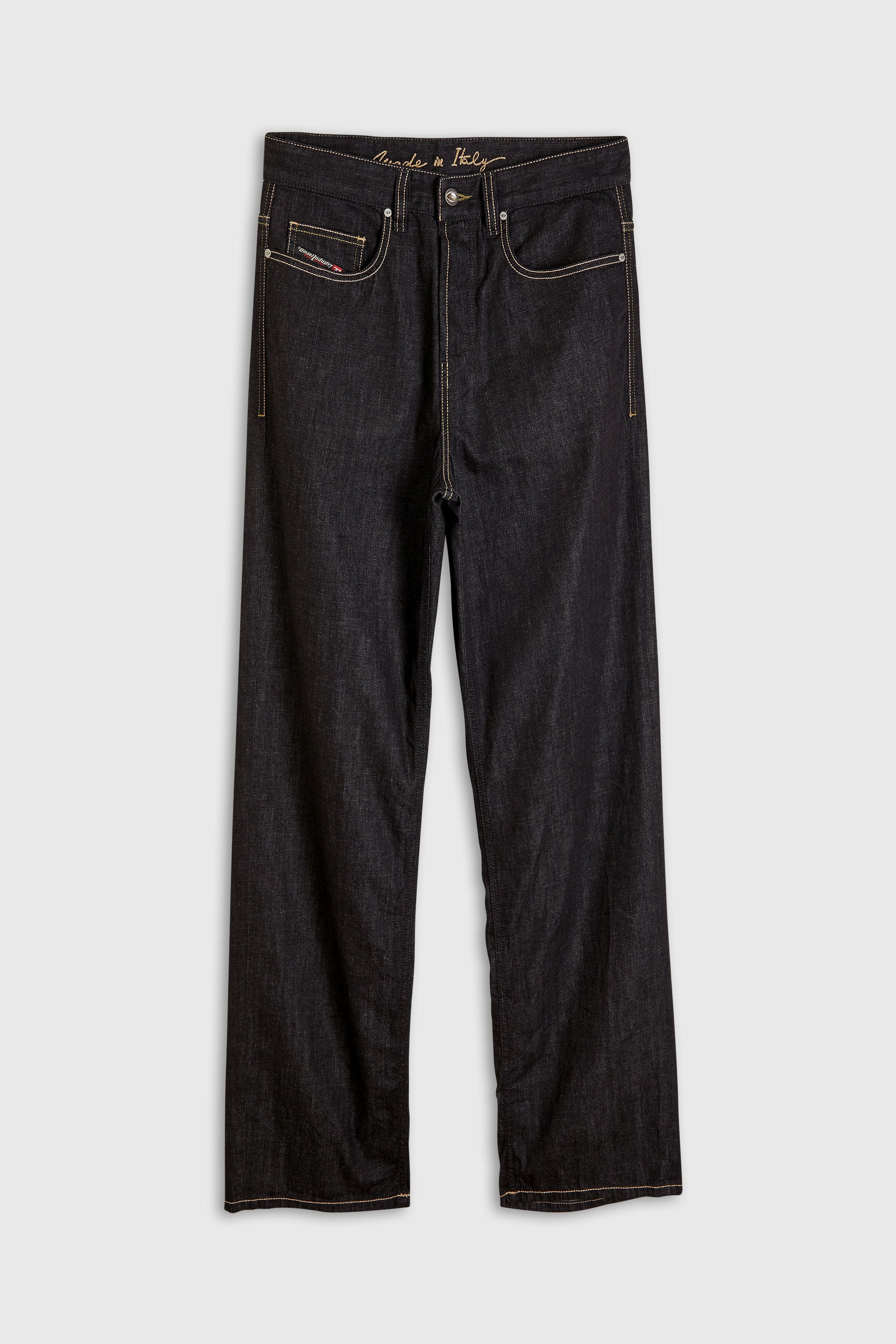Diesel - Relaxed Jeans 2001 D-Macro 09R42 Uomo, Nero/Grigio scuro - Image 2