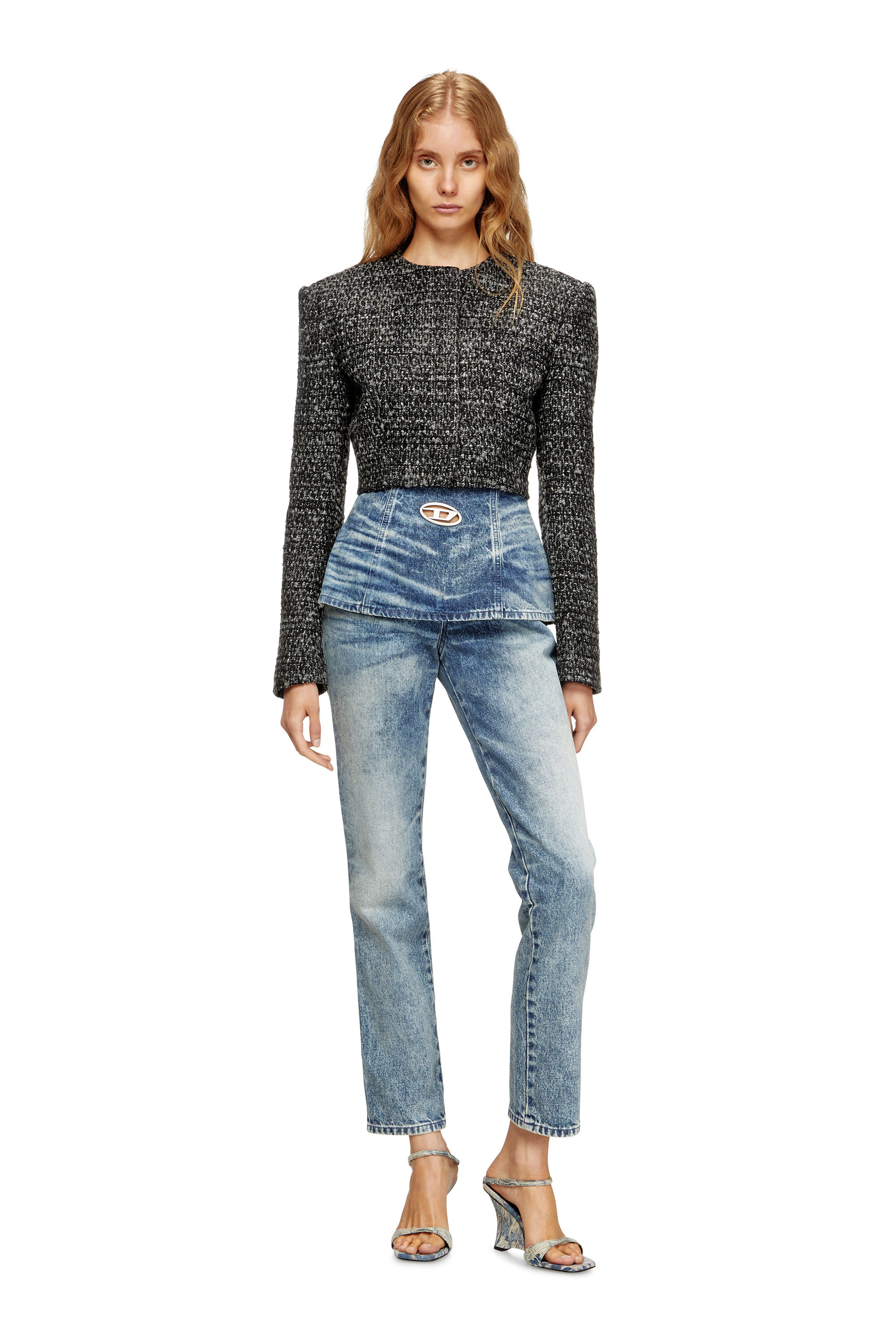 Diesel - Slim Jeans D-Hourjian 007DA Femme, Bleu Clair - Image 2