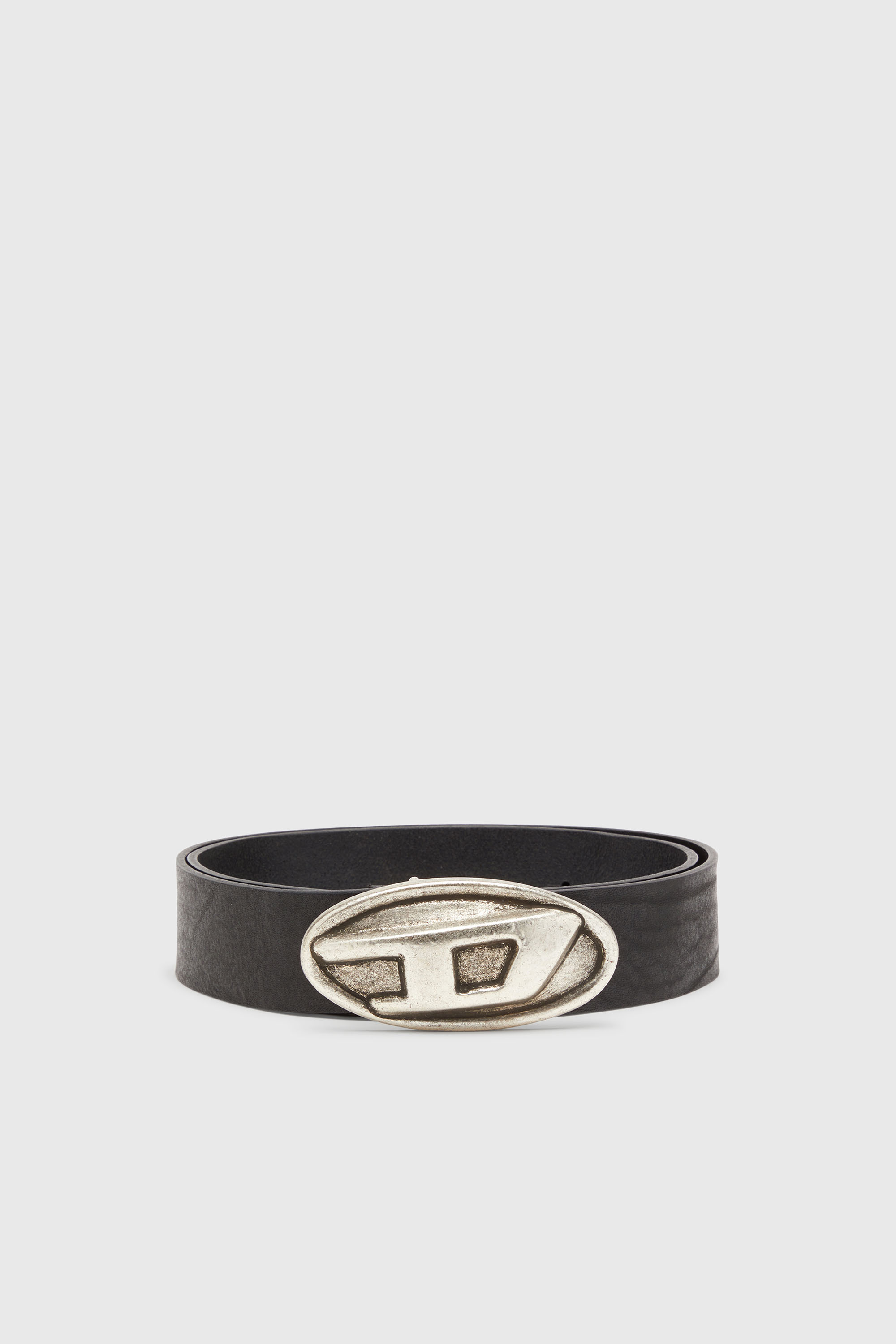 Diesel - B-DOUBLE D, Ceinture 4 cm avec boucle en D ovale Homme in Noir - 1