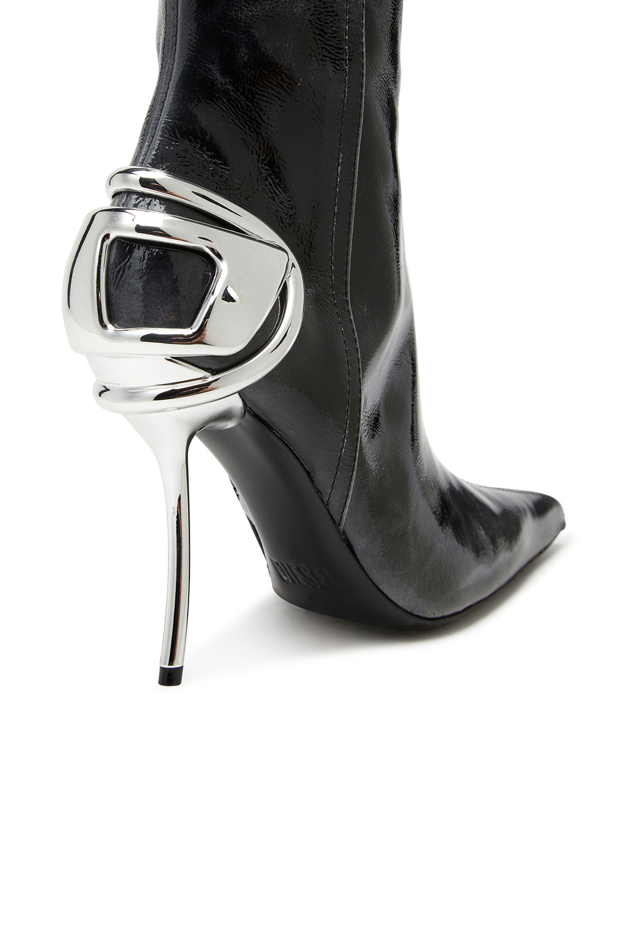 Diesel - D-TEN&HALF HB, D-Ten&Half - Bottes en cuir jusqu'au genou Femme in Noir - 4
