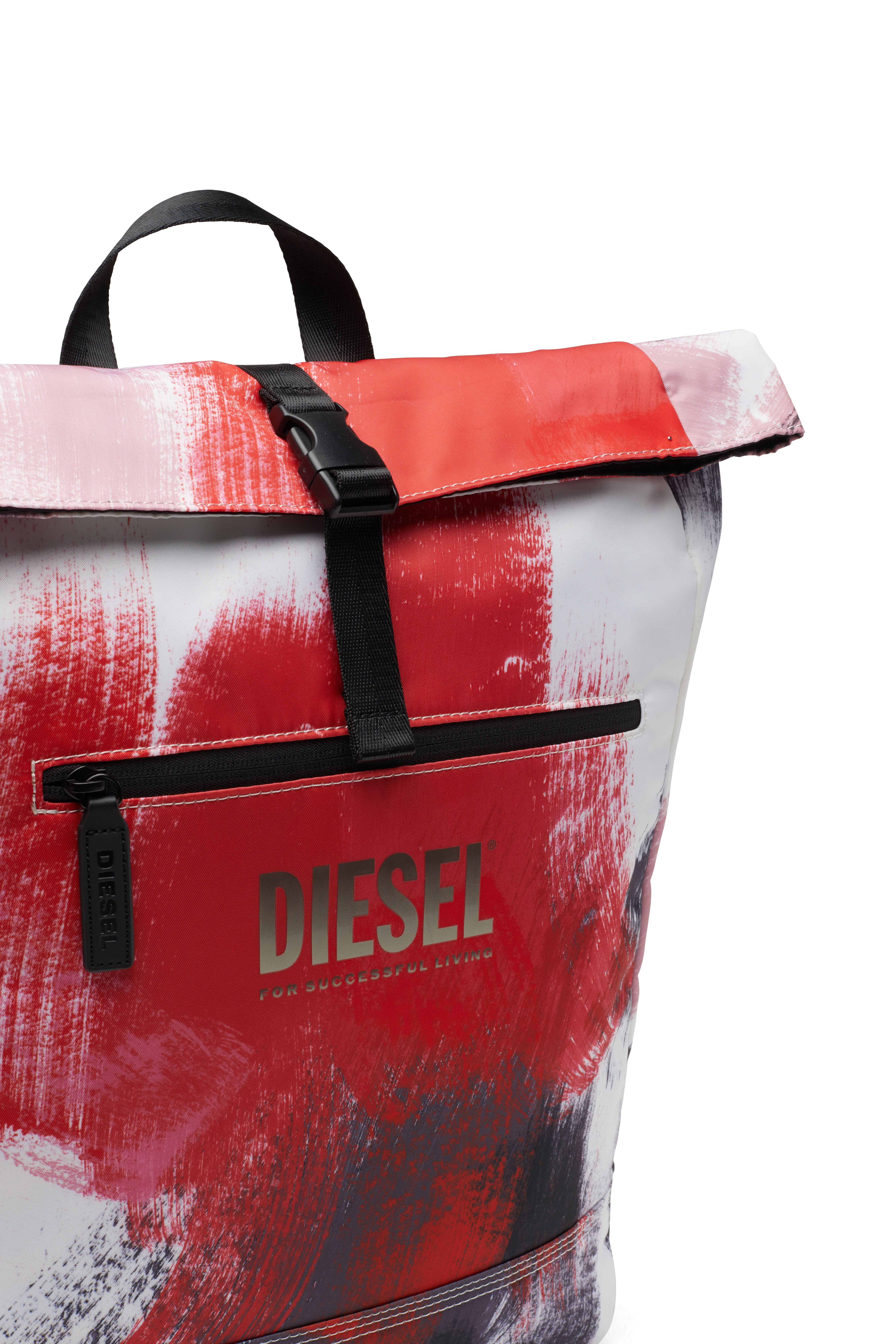 Diesel - NINJABACK PRINT, Rosso/Bianco - Image 5