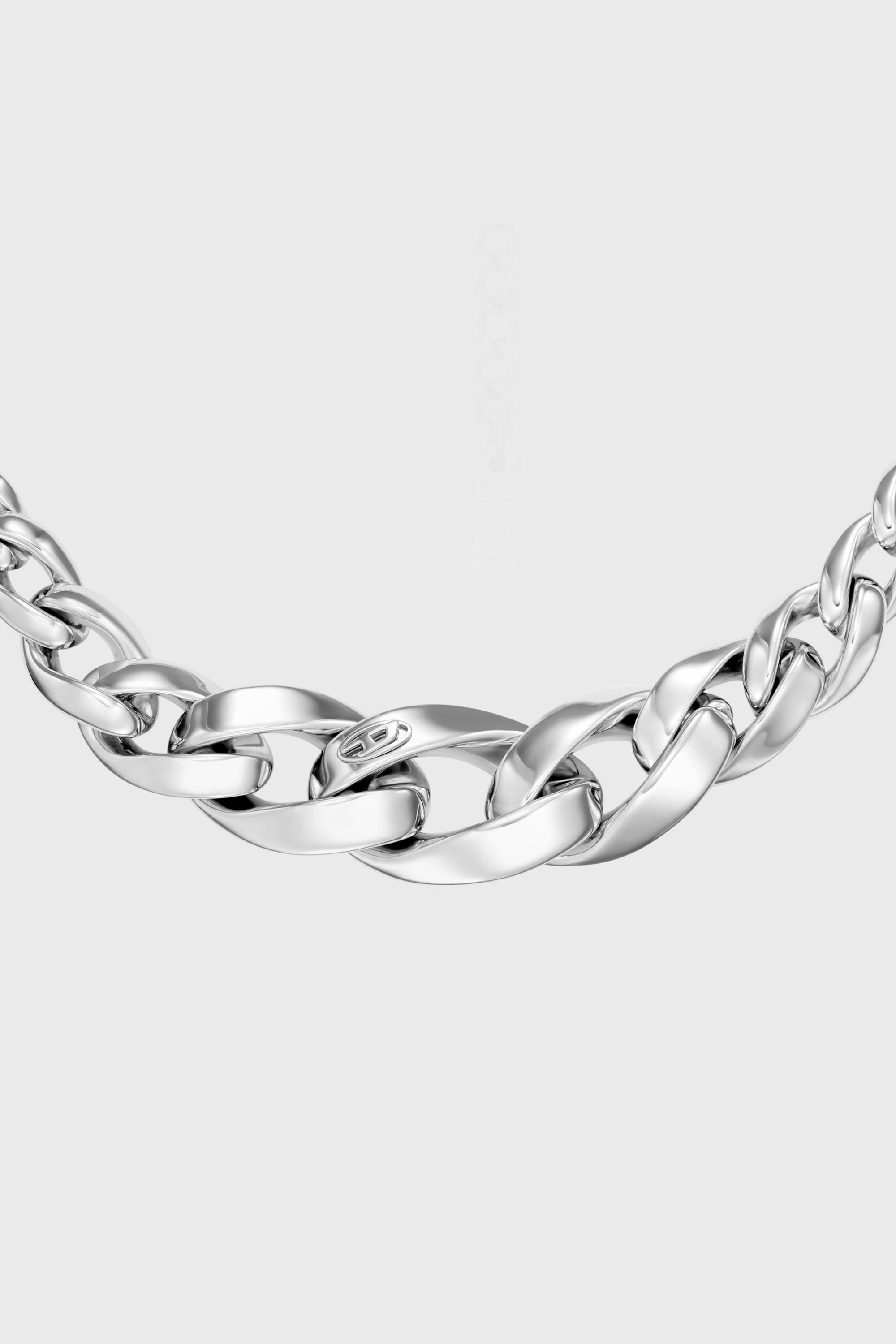 Diesel - DX1720040, Collana a catena in acciaio inox Unisex in Argento - 2