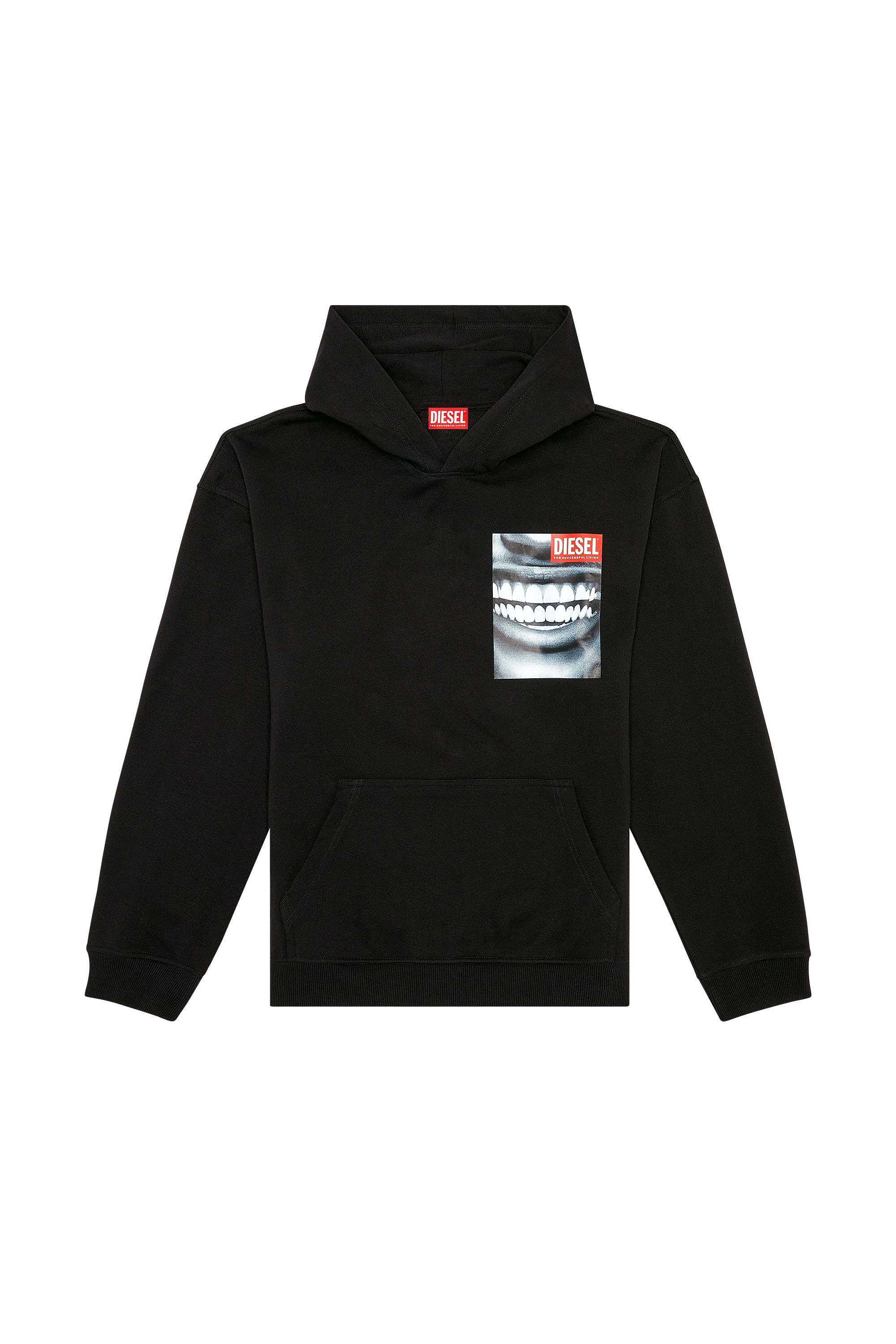 Diesel - S-NABEL-HOOD-FACE, Nero - Image 3