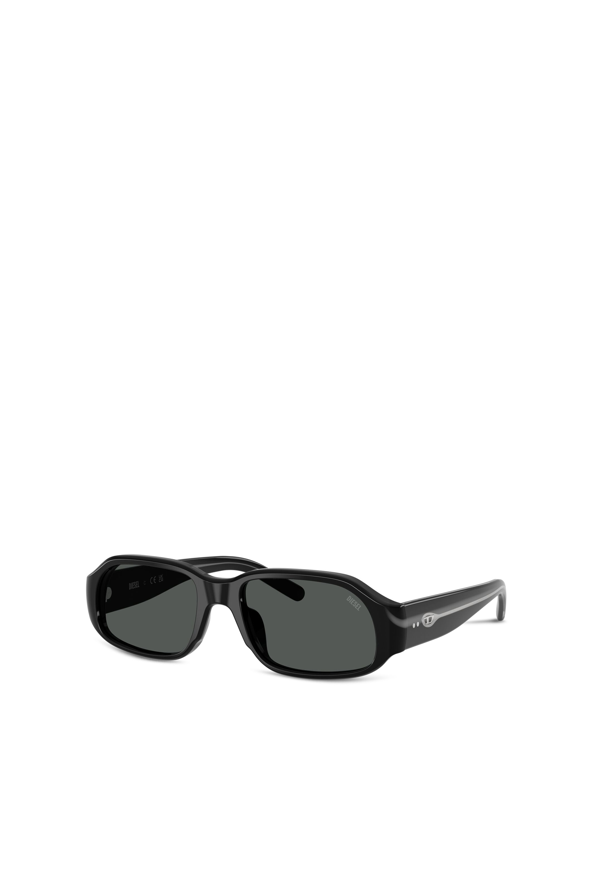 Diesel - 0DL2009U, Occhiali da sole rettangolari Unisex in Nero - 2