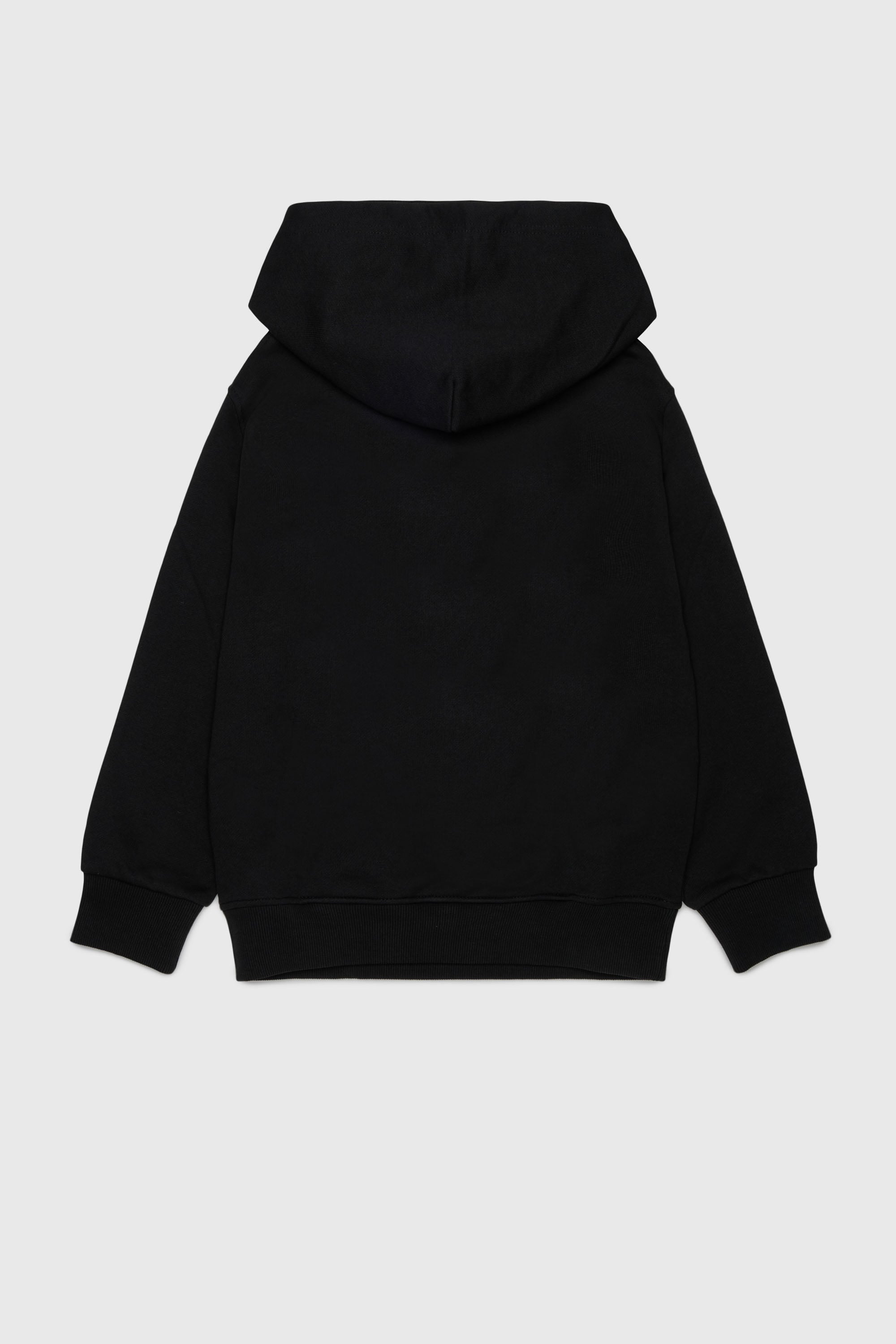 Diesel - SVELLYHOOD OVER, Sweat &agrave; capuche avec imprim&eacute; Oval D bicolore Homme in Noir - 2