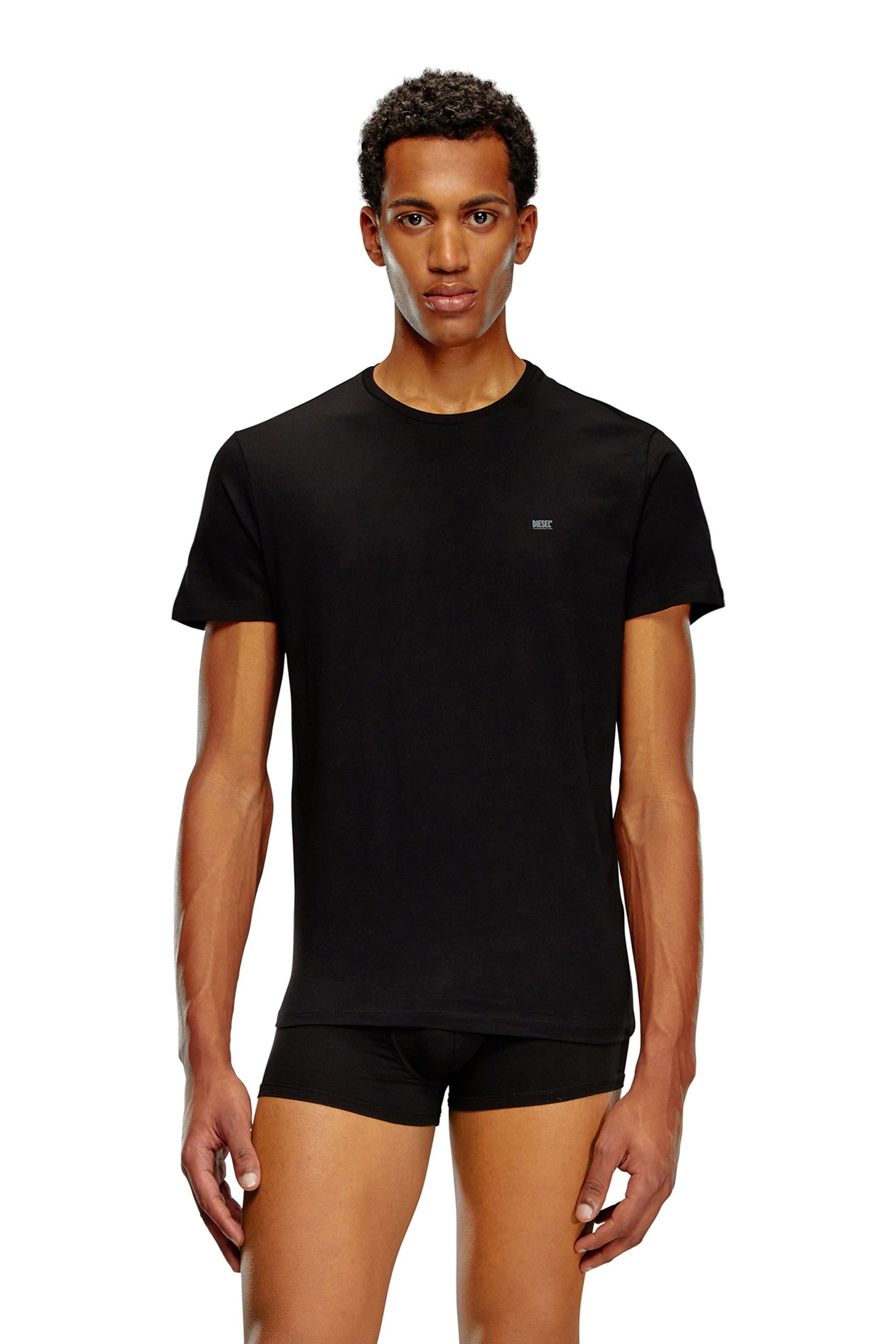 Diesel - UMTEE-JAKETHREEPACK, Set di tre di T-shirt girocollo Uomo in Nero - 3