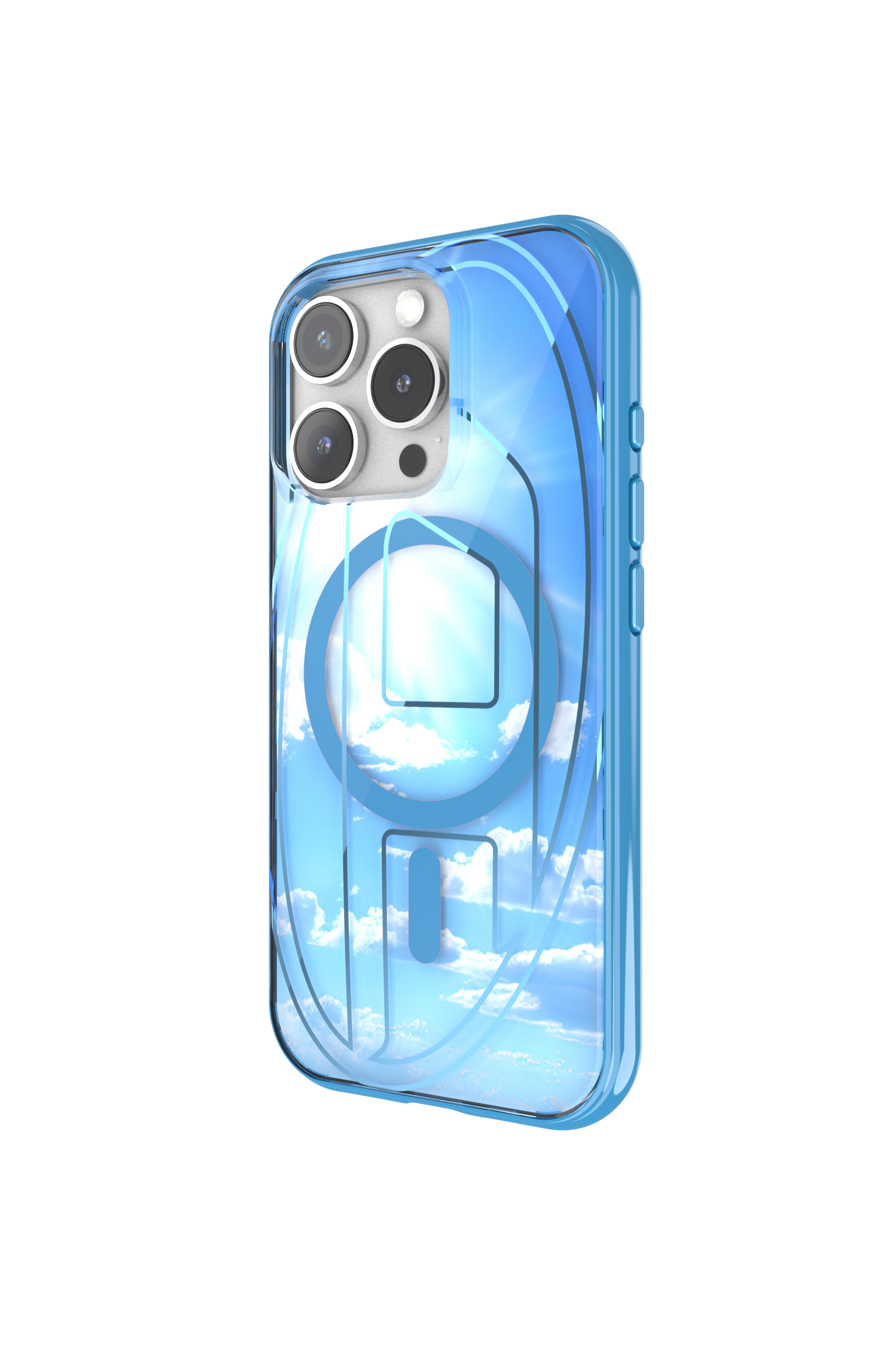 Diesel - 60253 AOP CASE, Coque Oval D avec MagSafe iPhone 16 Pro Mixte in Bleu - 2