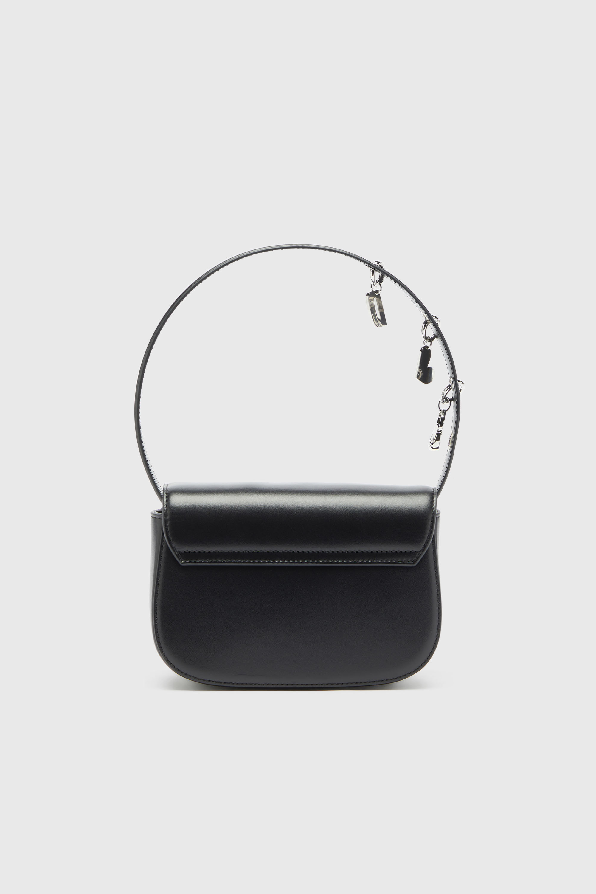 Diesel - 1DR, 1DR - Sac iconique &agrave; bandouli&egrave;re en cuir avec breloques poign&eacute;e Femme in Noir - 2