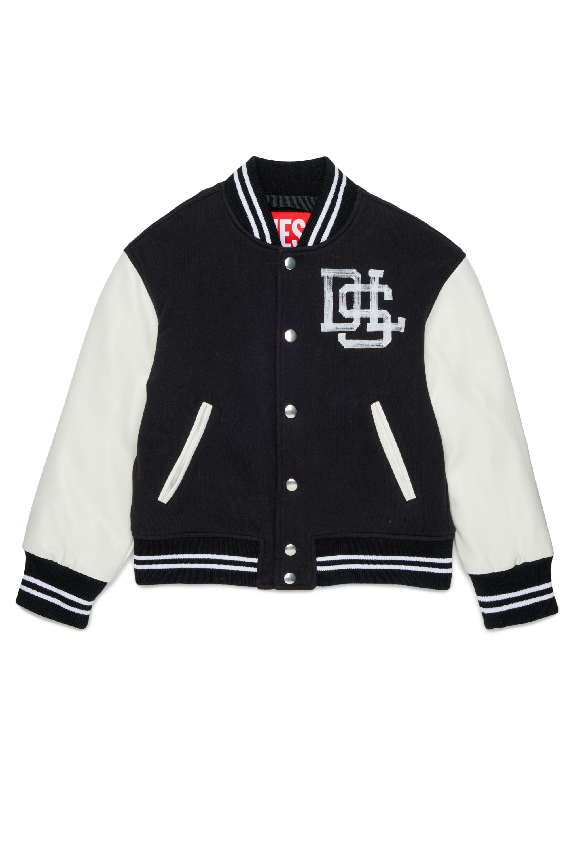 Diesel - JBAND, Herren Colour-block Varsity-Jacke in Schwarz - 1
