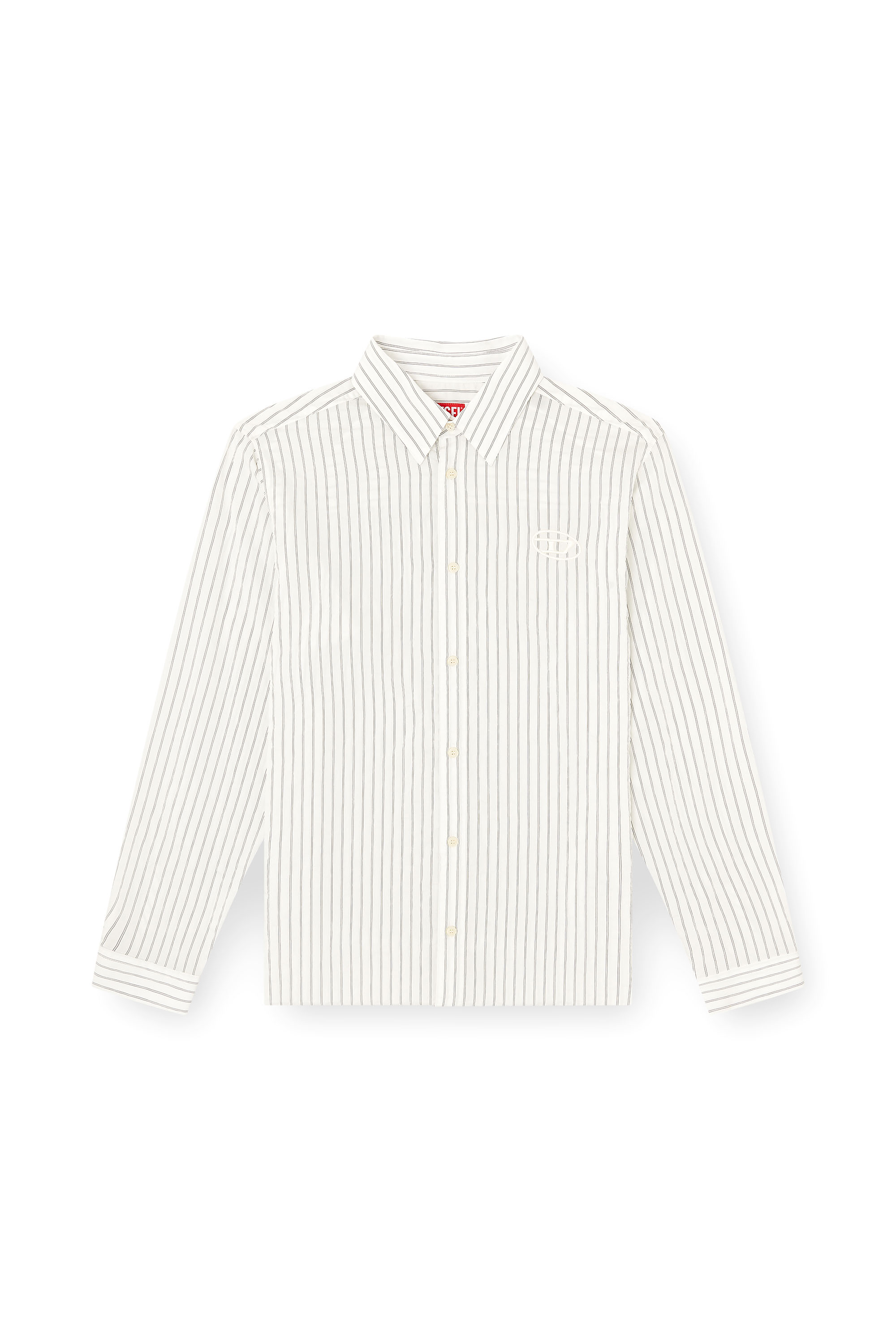 Diesel - S-SIMPLY-GSBG, Chemise en mélange de laine avec broderie Oval D. Homme in Polychrome - 2