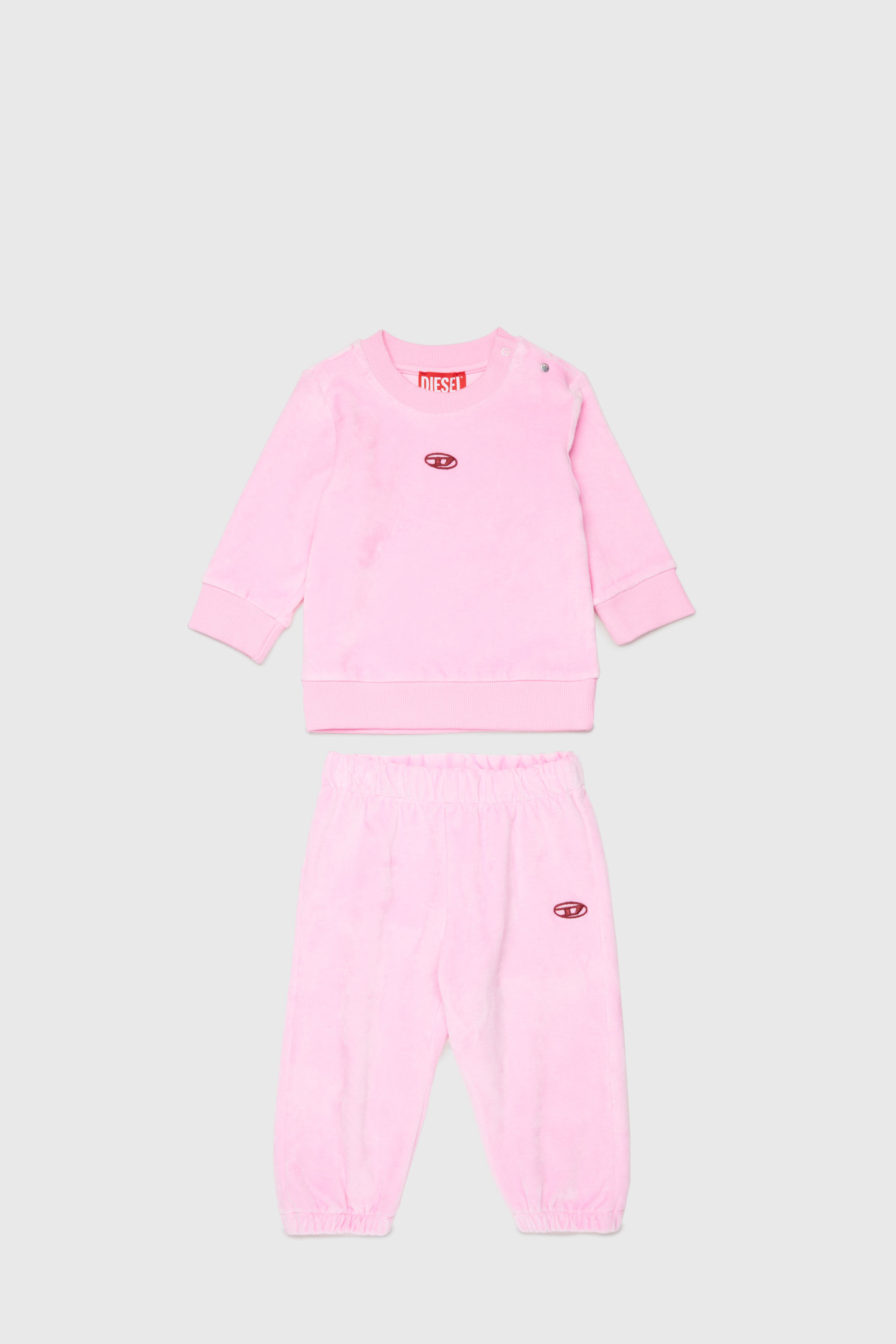 Diesel - SHENIB-SET, Set tuta in cotone con logo Oval D Unisex in ToBeDefined - 1